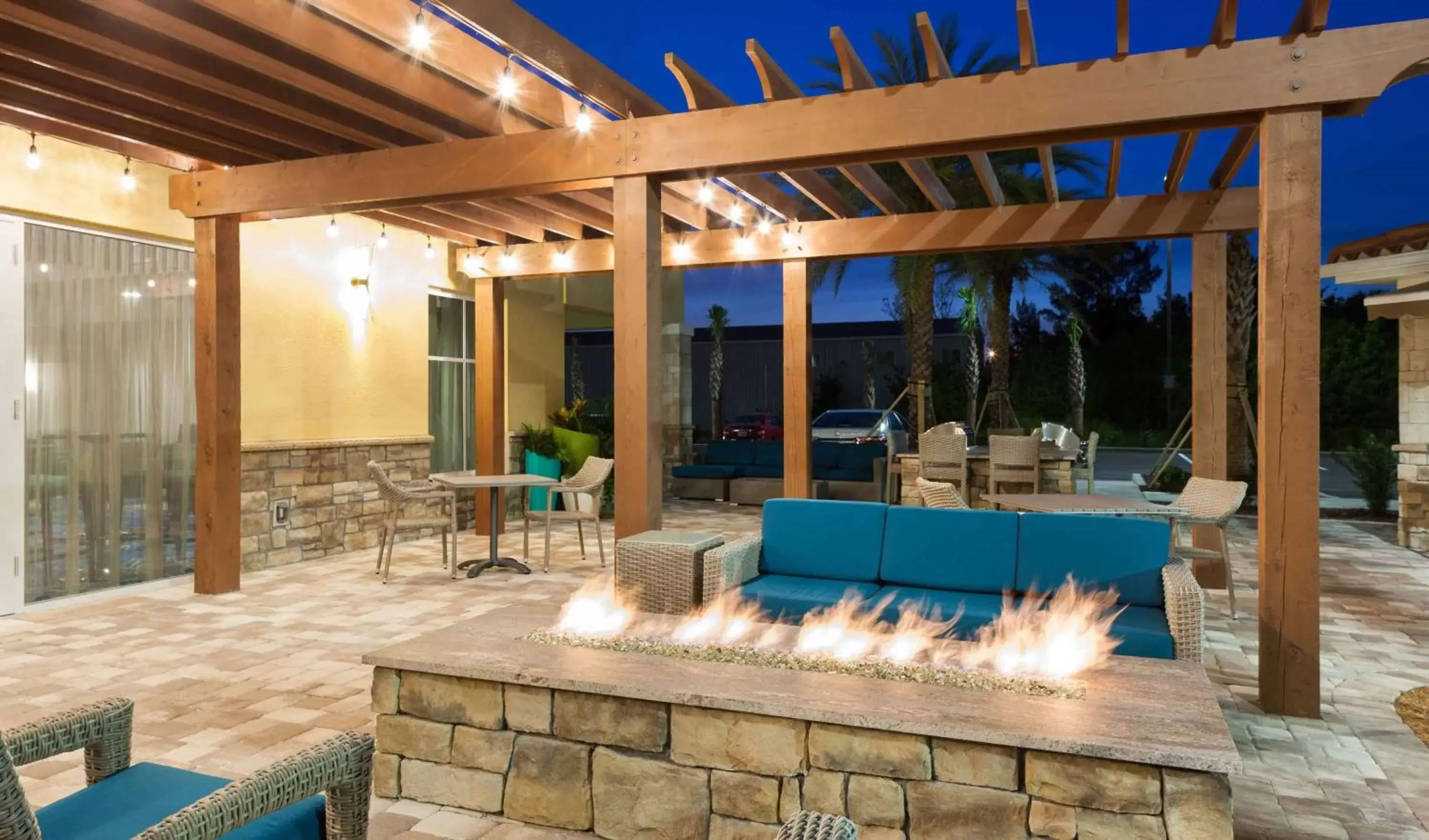 Patio in Homewood Suites by Hilton Cape Canaveral-Cocoa Beach