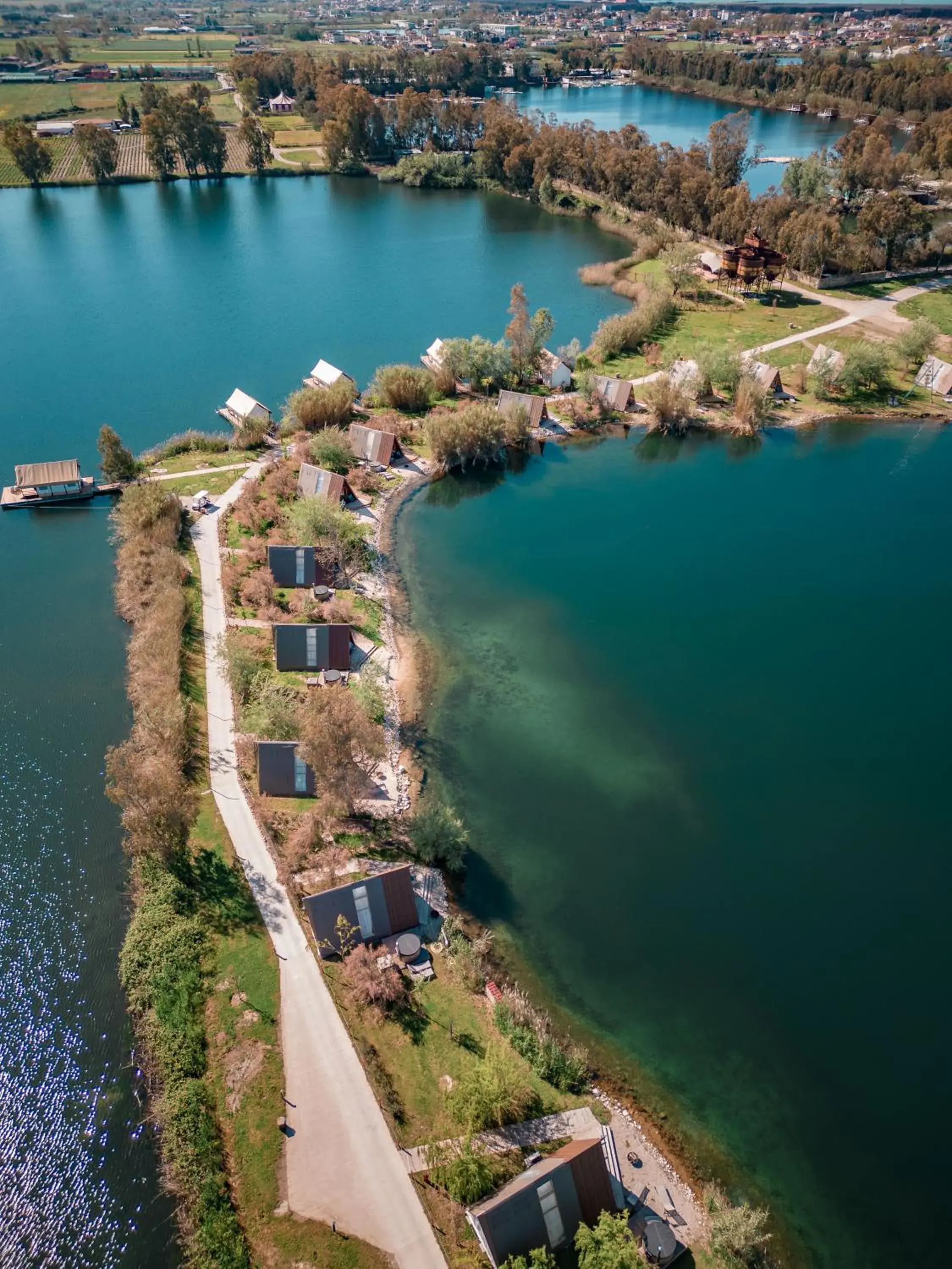 Lake view, Bird's-eye View in Nabi Resort Glamping & SPA