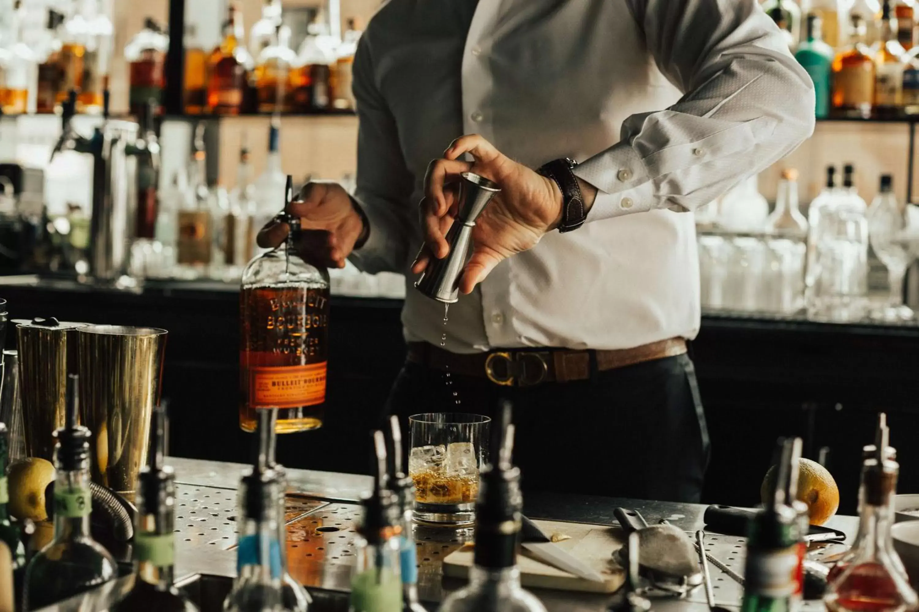 Lounge or bar in Thompson Seattle, by Hyatt Lounge or bar in Thompson Seattle, by Hyatt