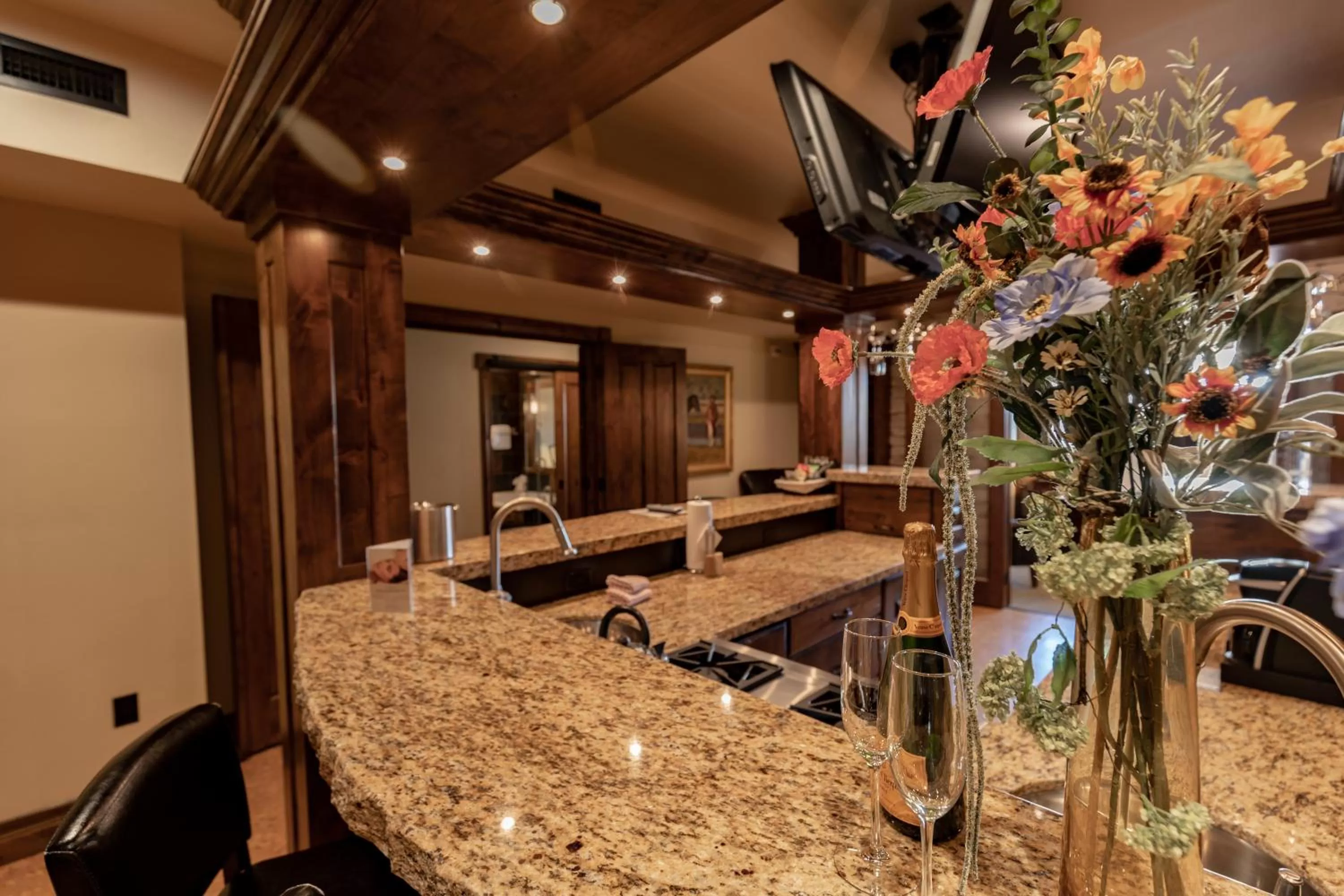 Dining area in The White Buffalo Club