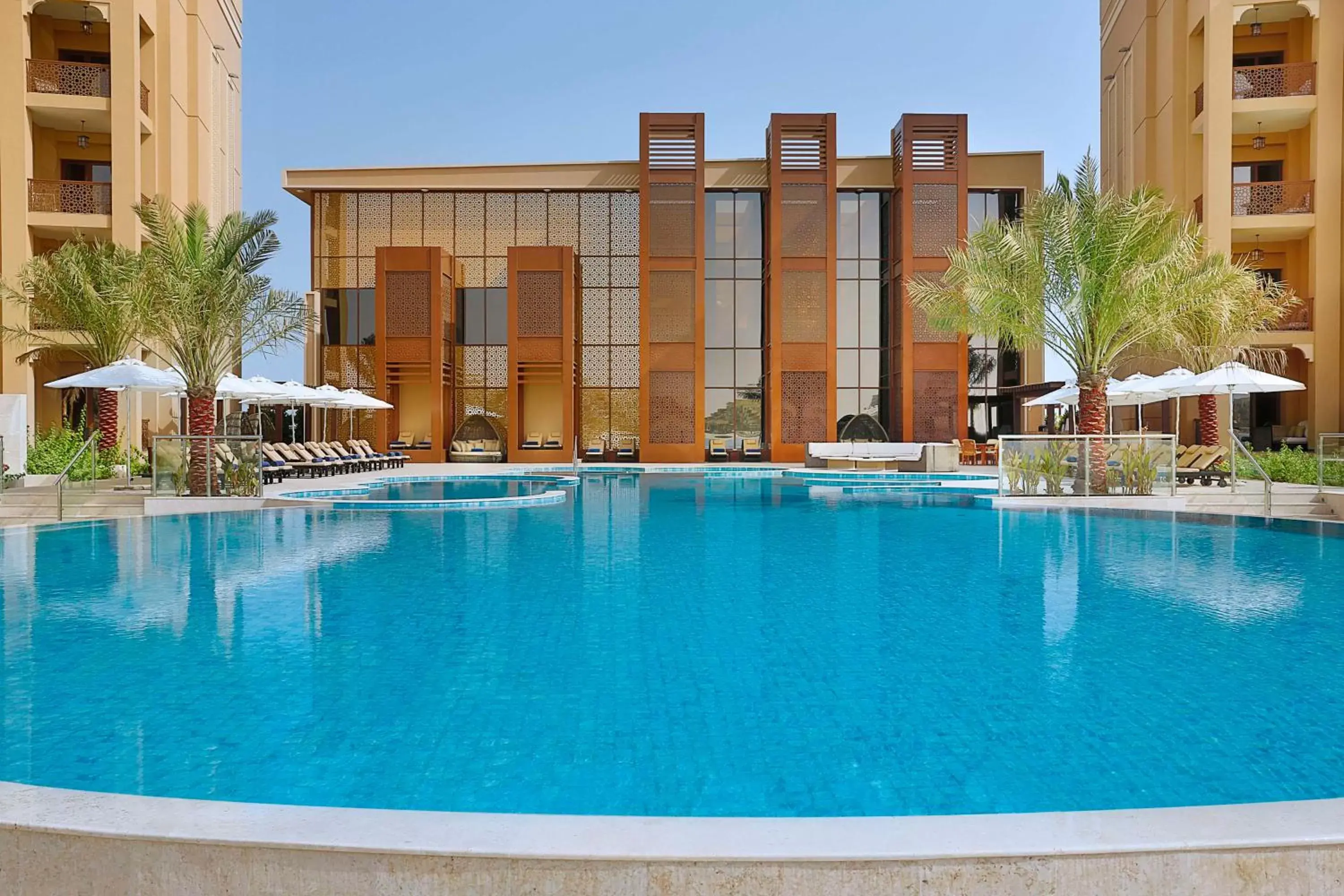 Pool view, Property Building in DoubleTree by Hilton Resort & Spa Marjan Island