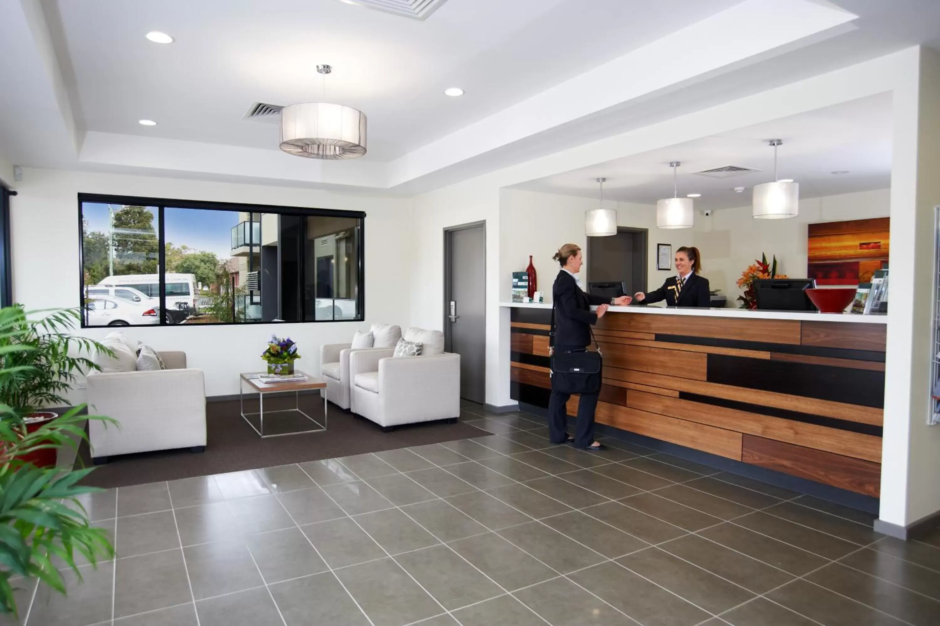 Lobby or reception in Quest Moorabbin Lobby or reception in Quest Moorabbin