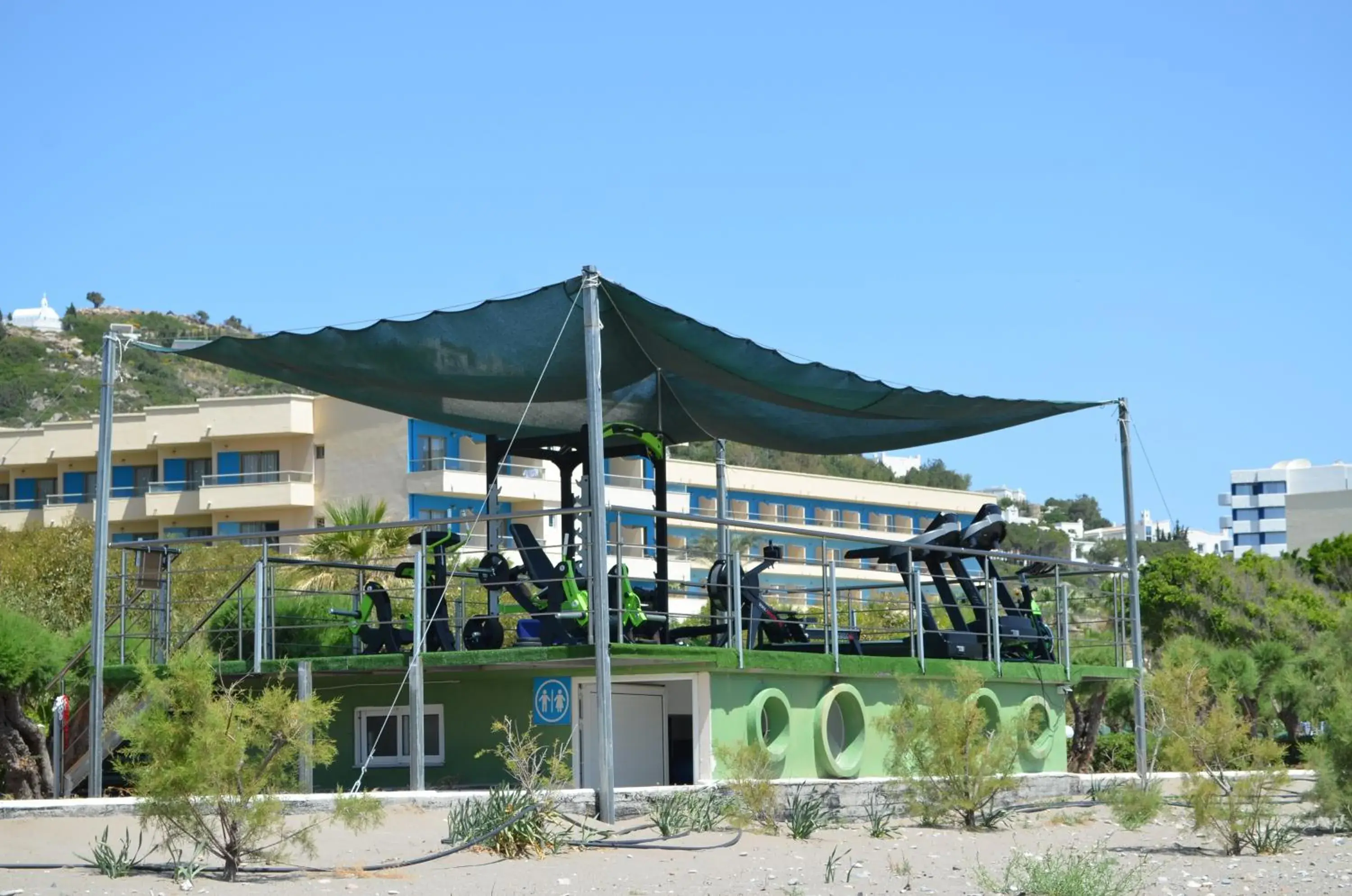 Fitness centre/facilities, Property Building in Pegasos Deluxe Beach Hotel