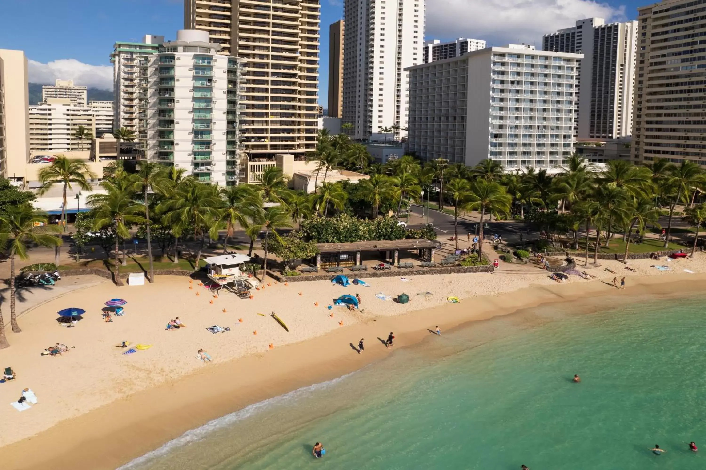 Property building, Bird's-eye View in Aston Waikiki Circle Hotel