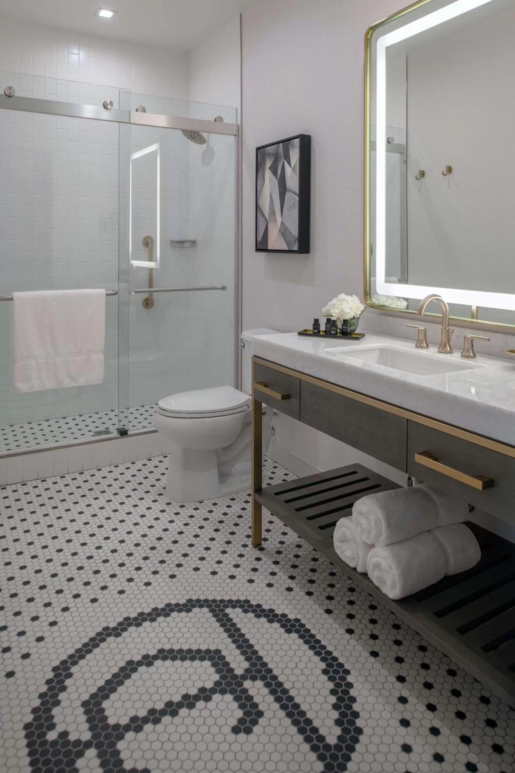 Bathroom in Tulsa Club Hotel Curio Collection By Hilton