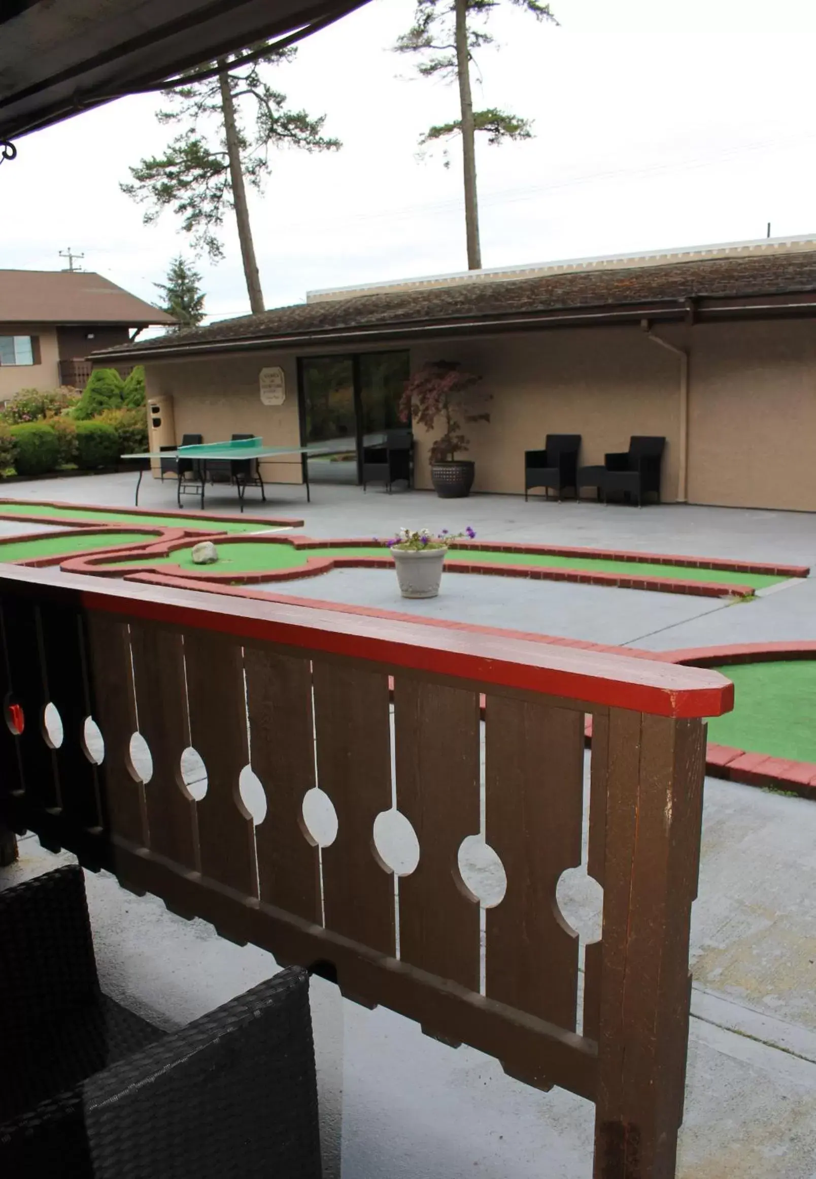 Patio in Ramada by Wyndham Campbell River