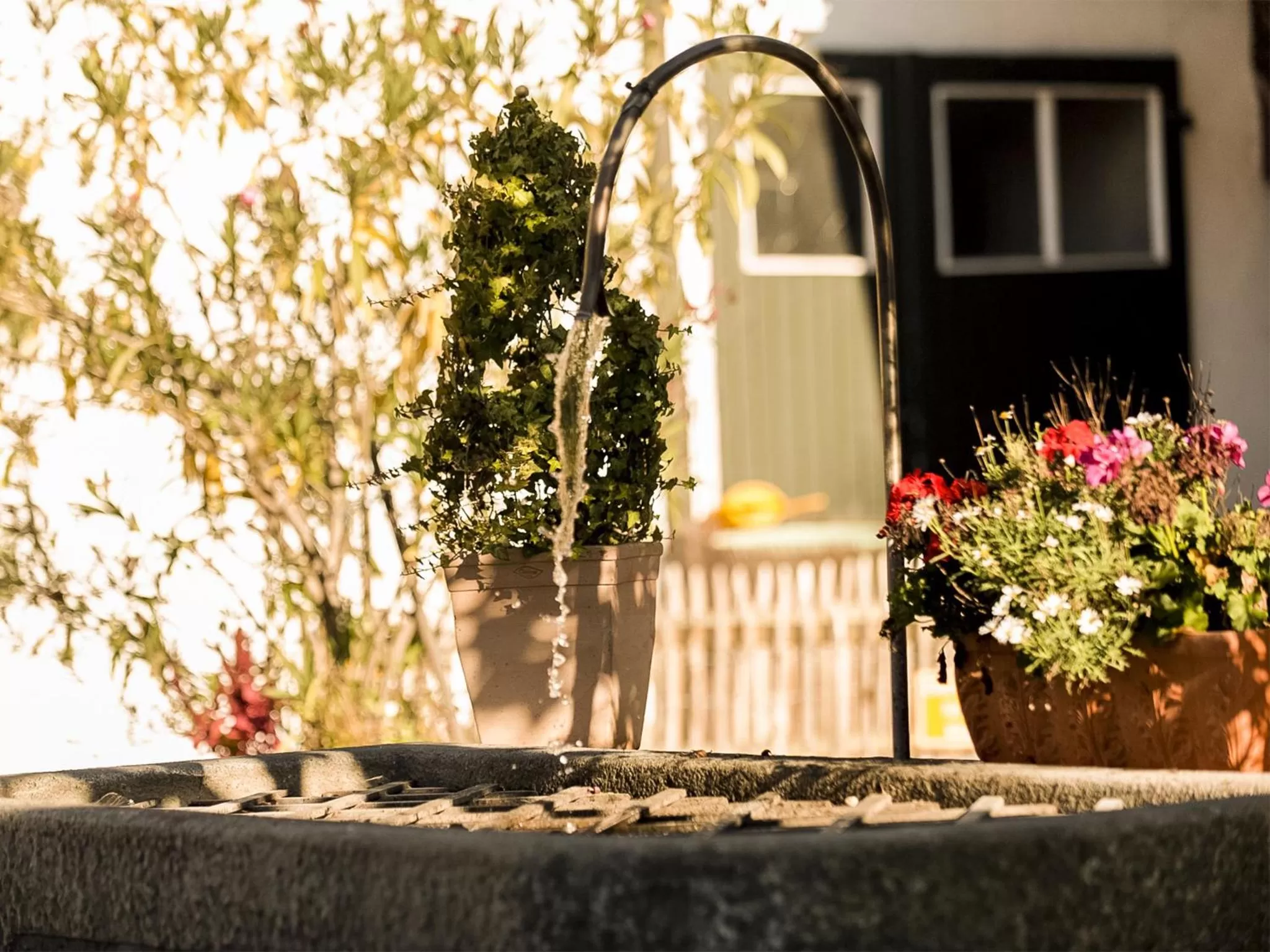Patio in Forstnerwirt hotel | stubn | biergarten