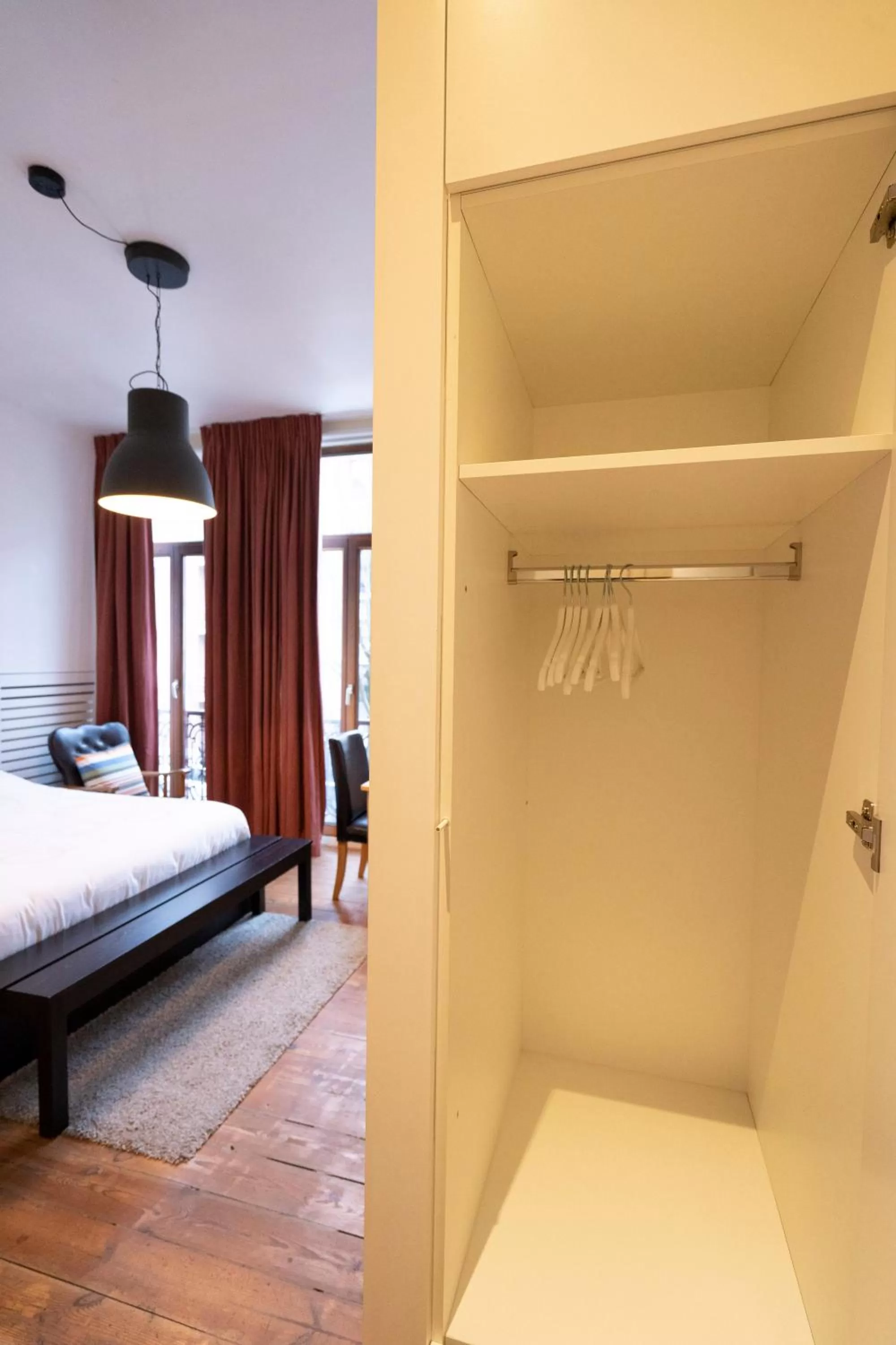 Bedroom, Bed in Because the Night city lodge