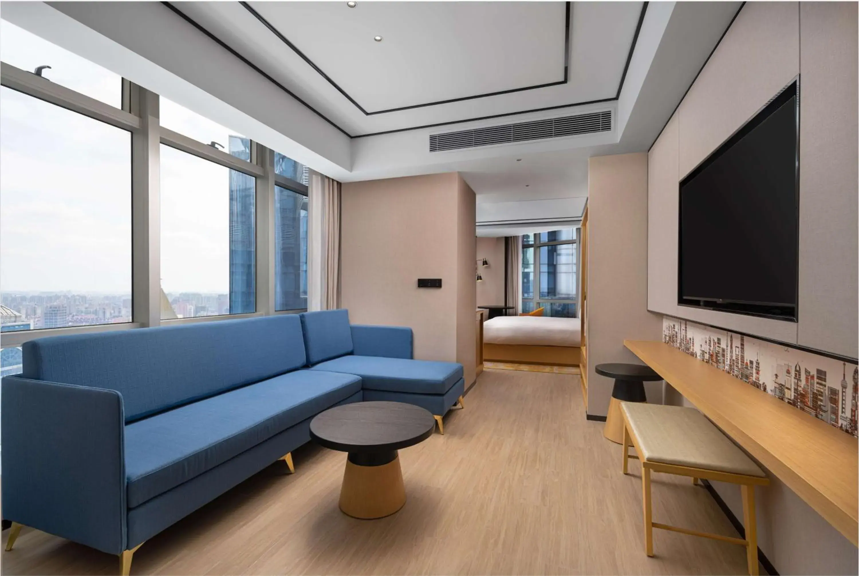 Living room, Seating Area in Hilton Garden Inn Shanghai Lujiazui