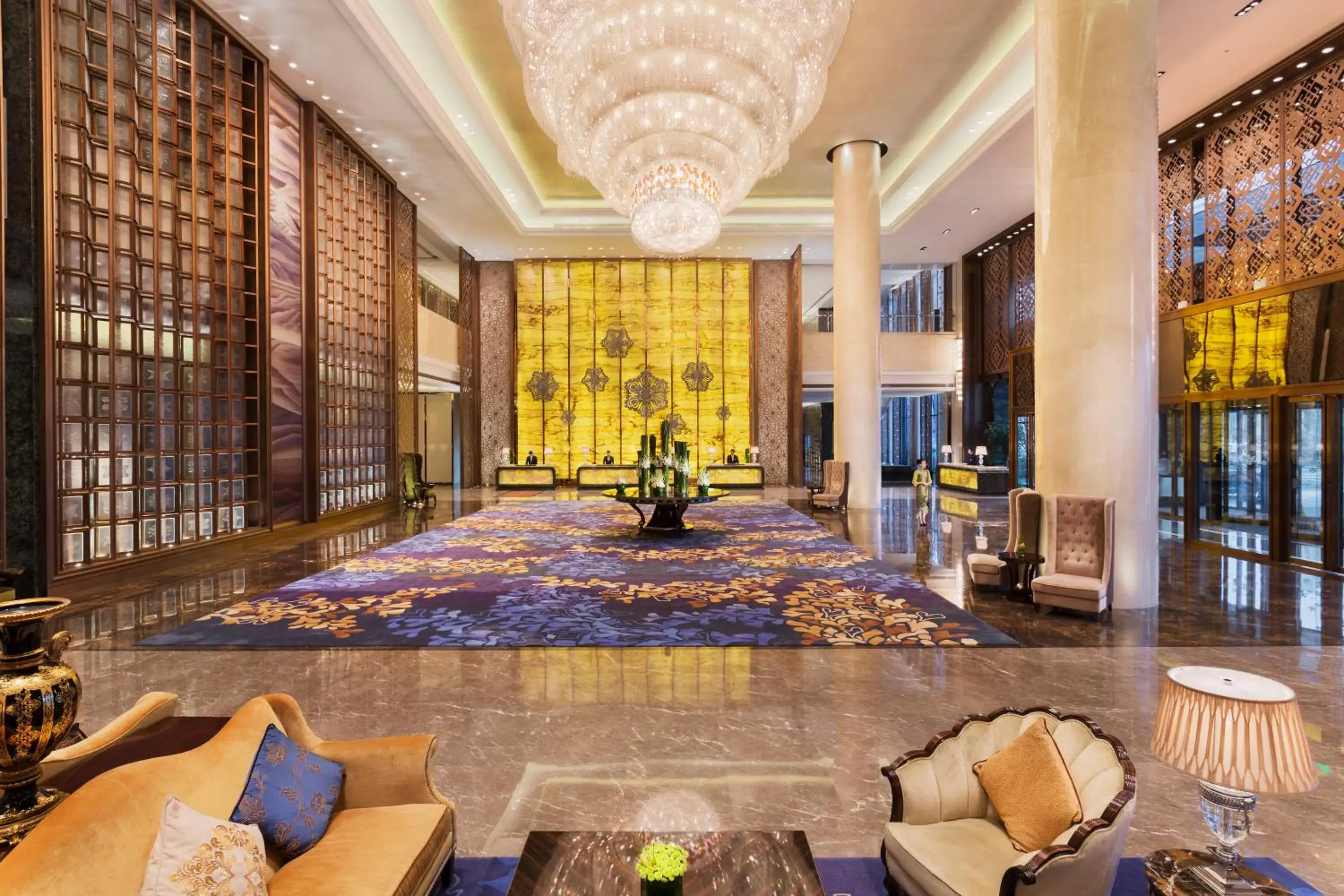 Lobby or reception in Wanda Realm Harbin Hotel