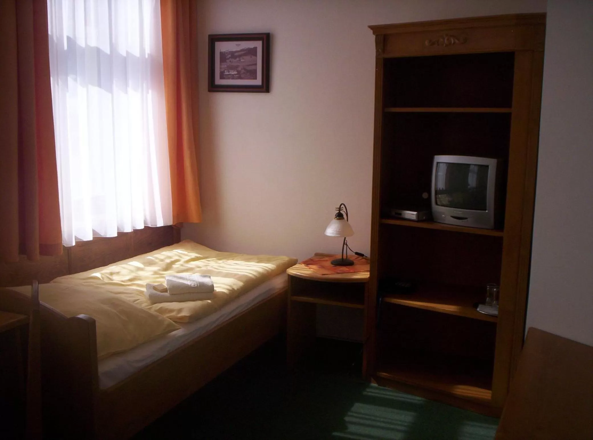 Bed in Hotel Krakonoš