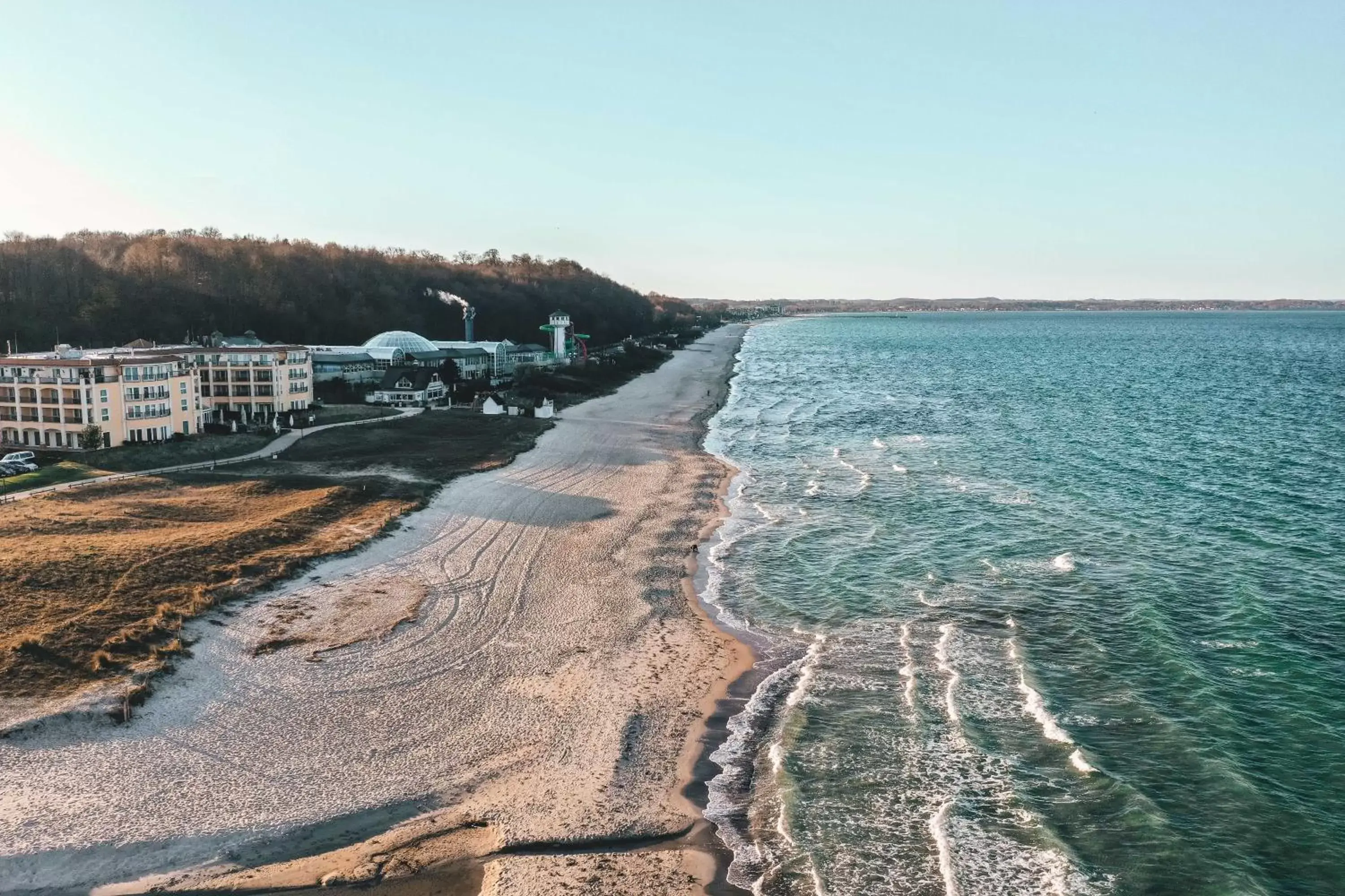 Bird's eye view, Beach in Hotel Gran BelVeder