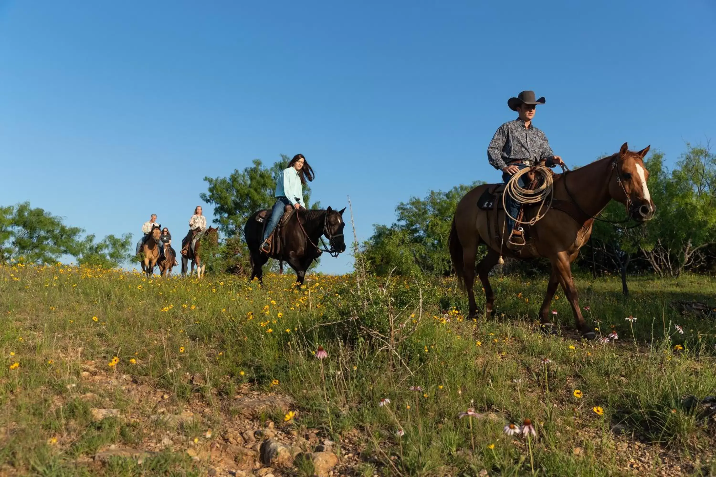 People, Horseback Riding in Wildcatter Ranch and Resort