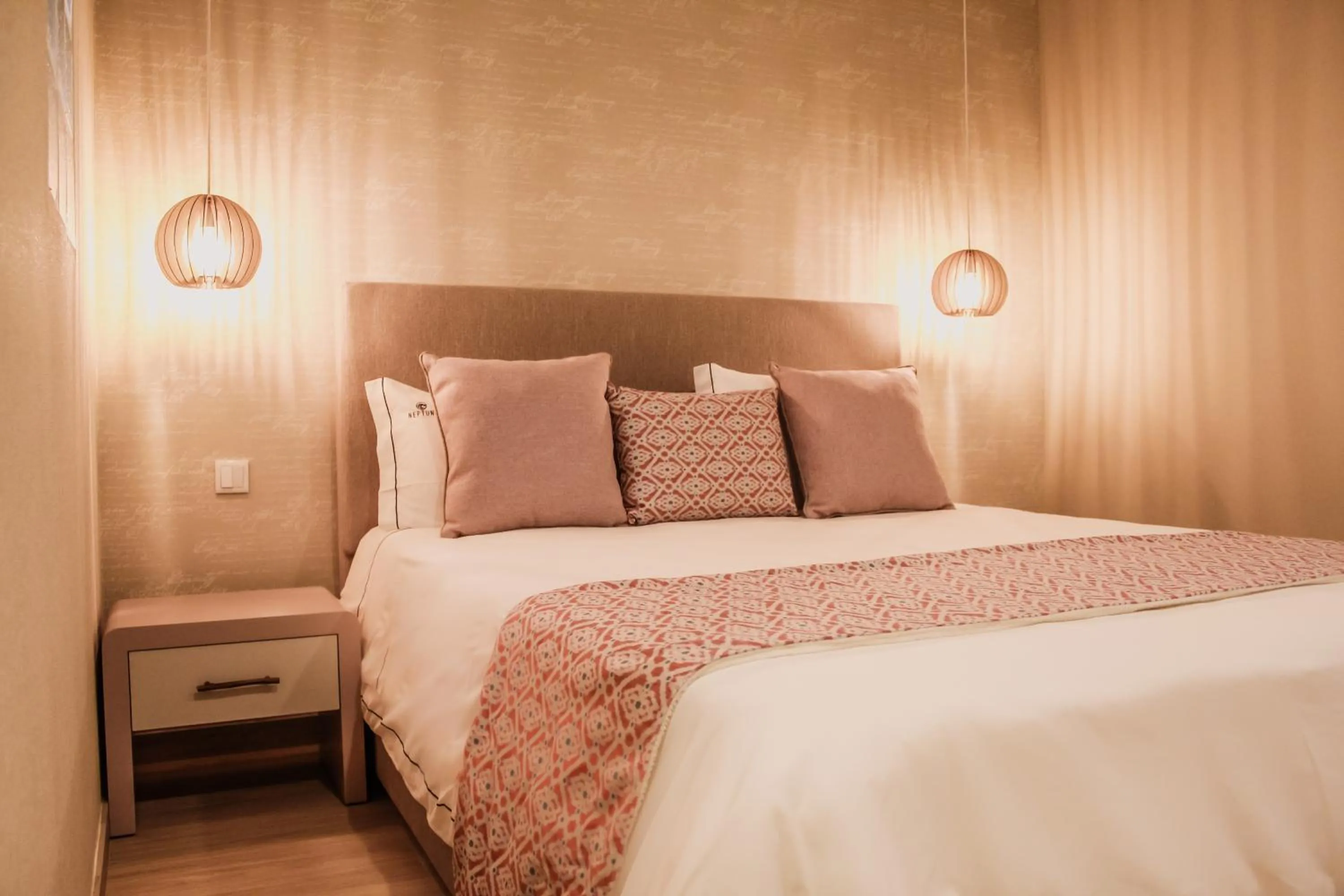 Bed in Hotel Neptuno