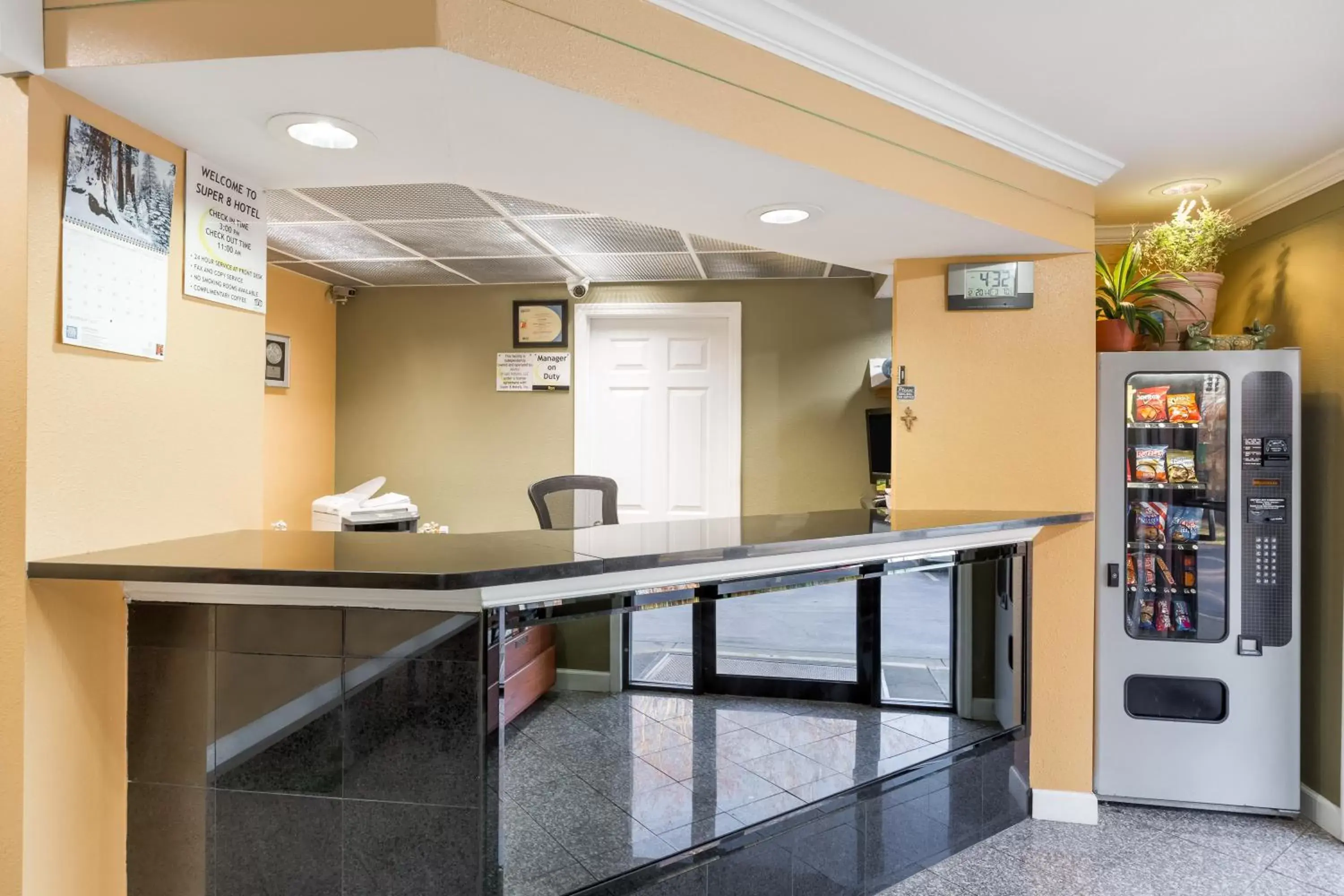 Lobby or reception, Lobby/Reception in Super 8 by Wyndham Indianapolis-Southport Rd