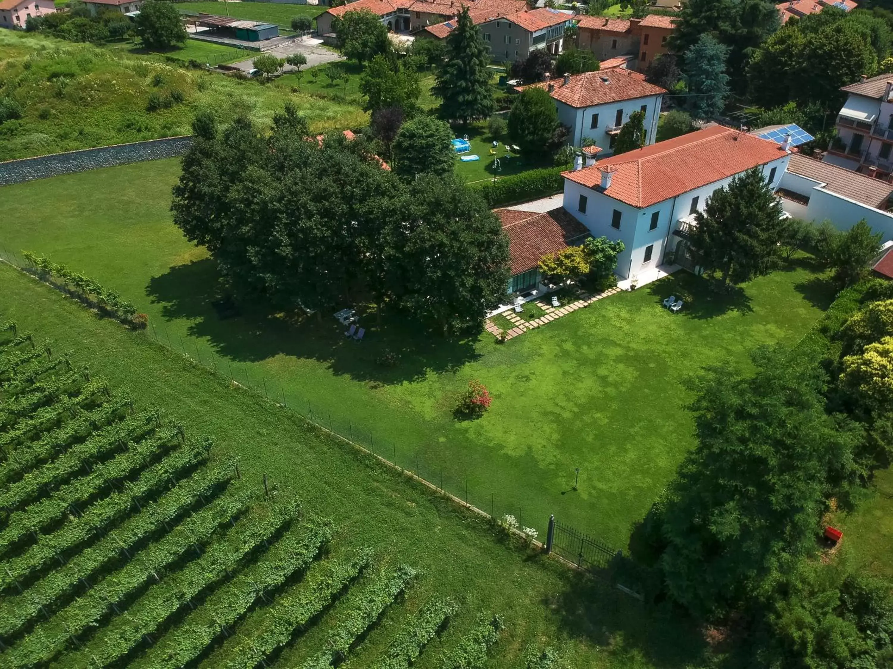 Bird's-eye View in Villa Franca in Franciacorta