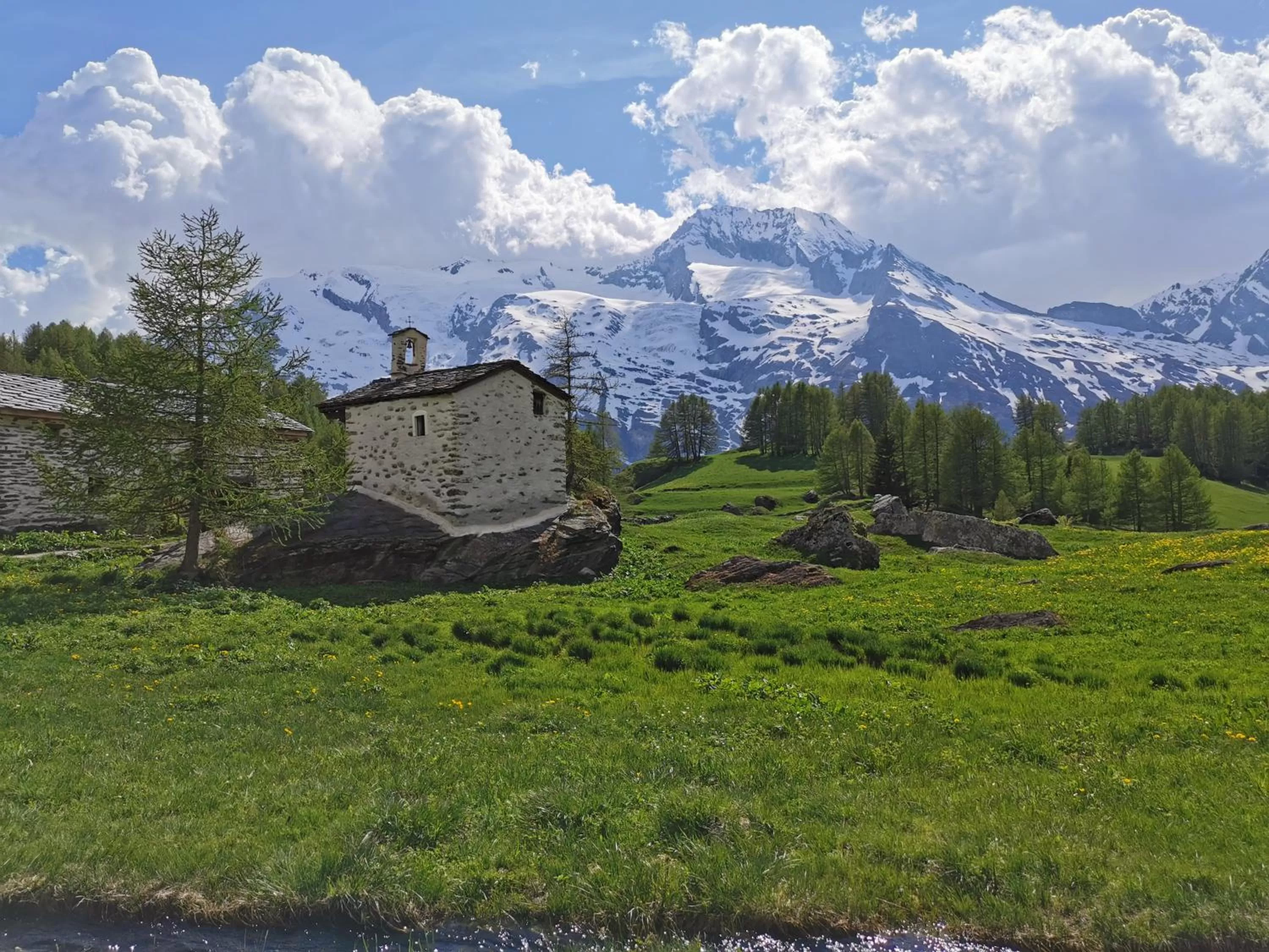 Natural landscape in Hôtel Arolla