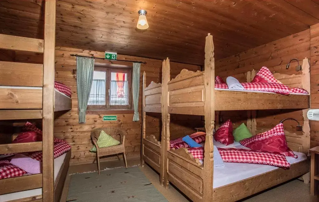 Zimmer 1 - Quadruple Room with Shared Bathroom in Hocheckhuette On Top of the Kitzbuehel Hahnenkamm Mountain Zimmer 1 - Quadruple Room with Shared Bathroom in Hocheckhuette On Top of the Kitzbuehel Hahnenkamm Mountain