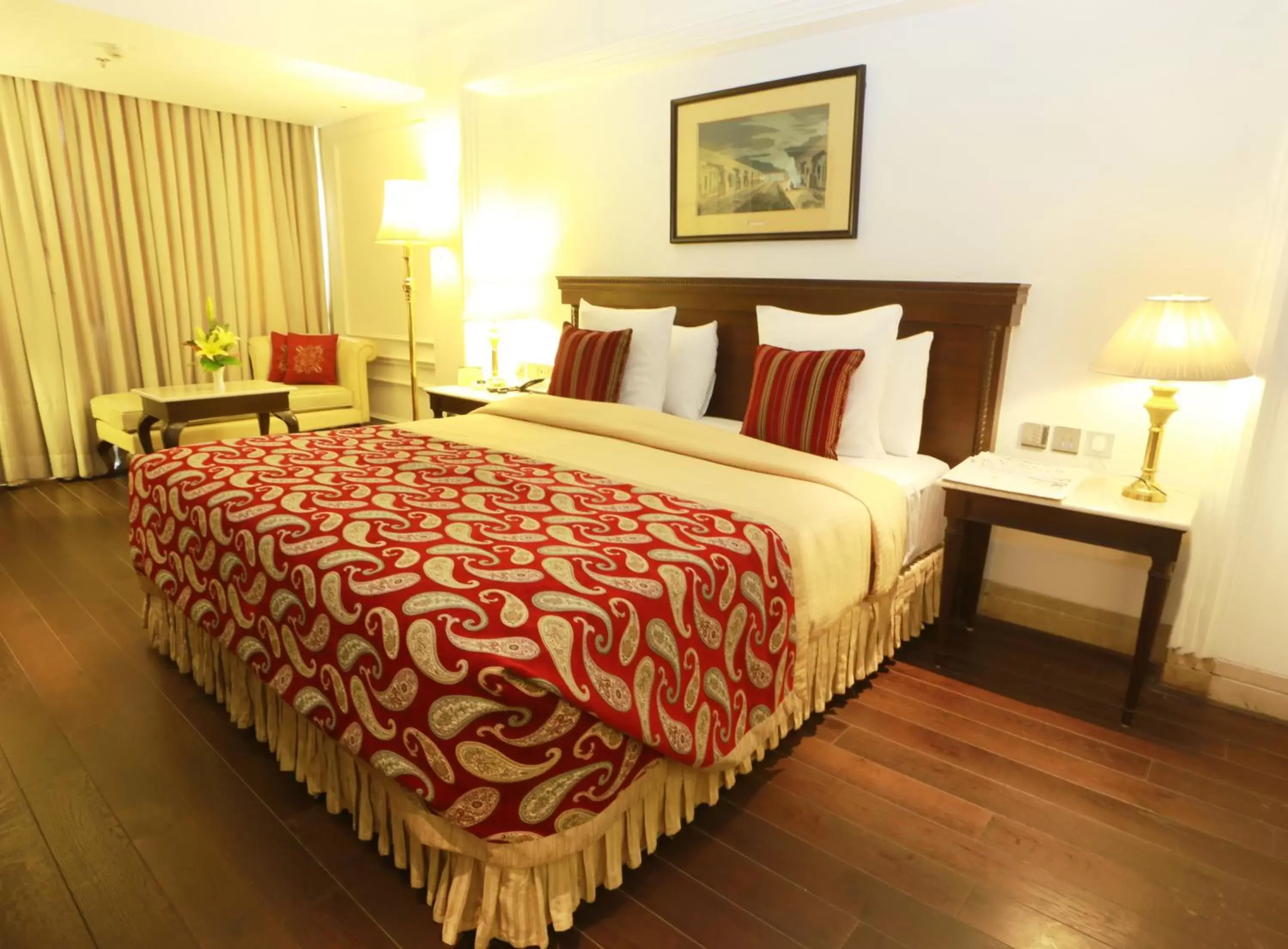 Bedroom, Bed in The Ashok, New Delhi