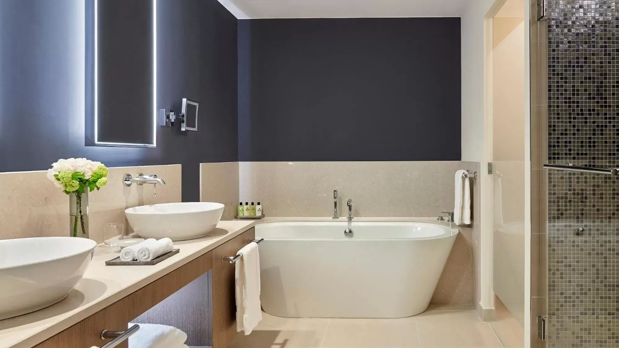 Shower, Bathroom in InterContinental Lyon - Hotel Dieu, an IHG Hotel