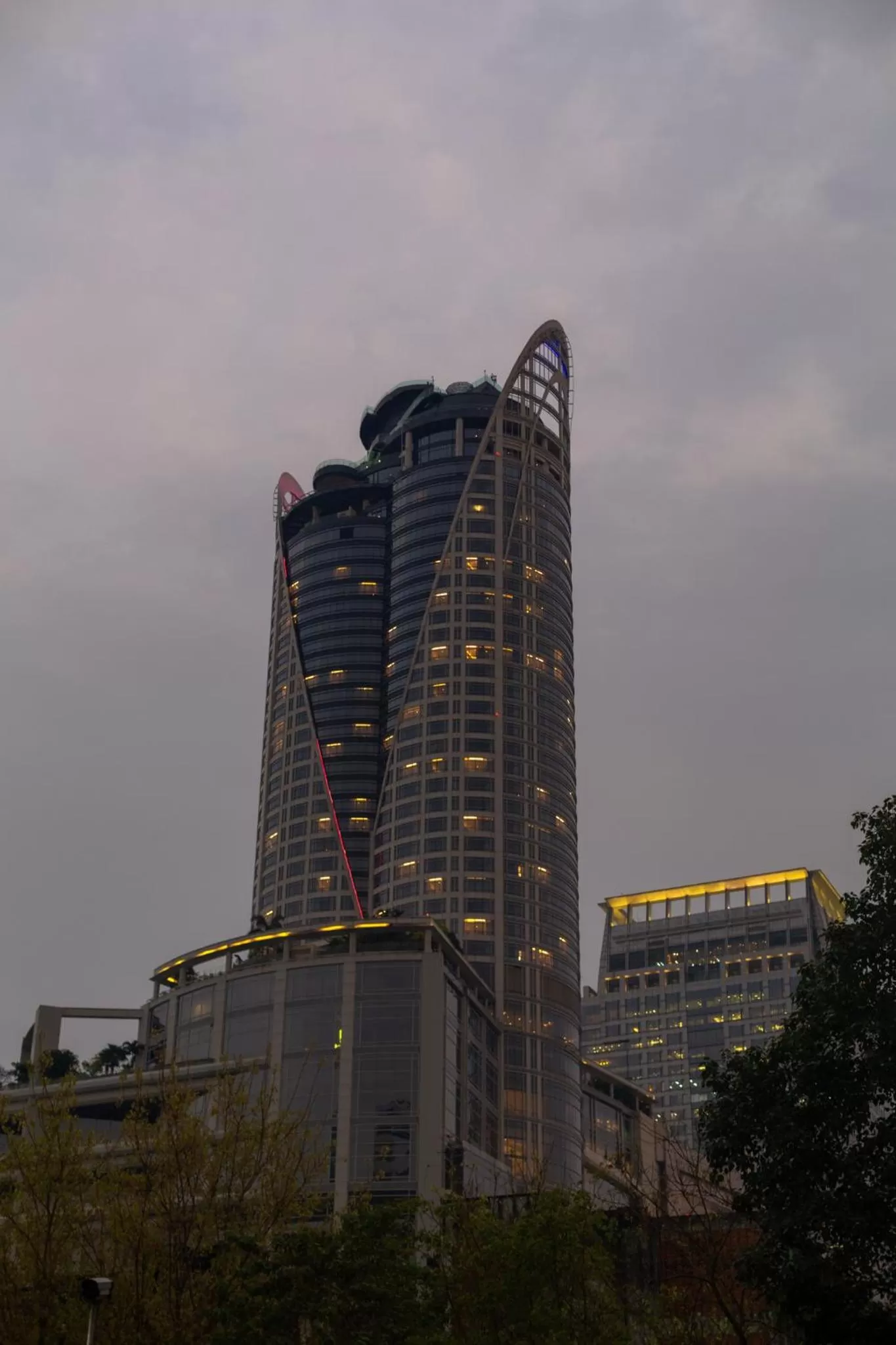 City view in Sovereign Group Hotel at Pratunam