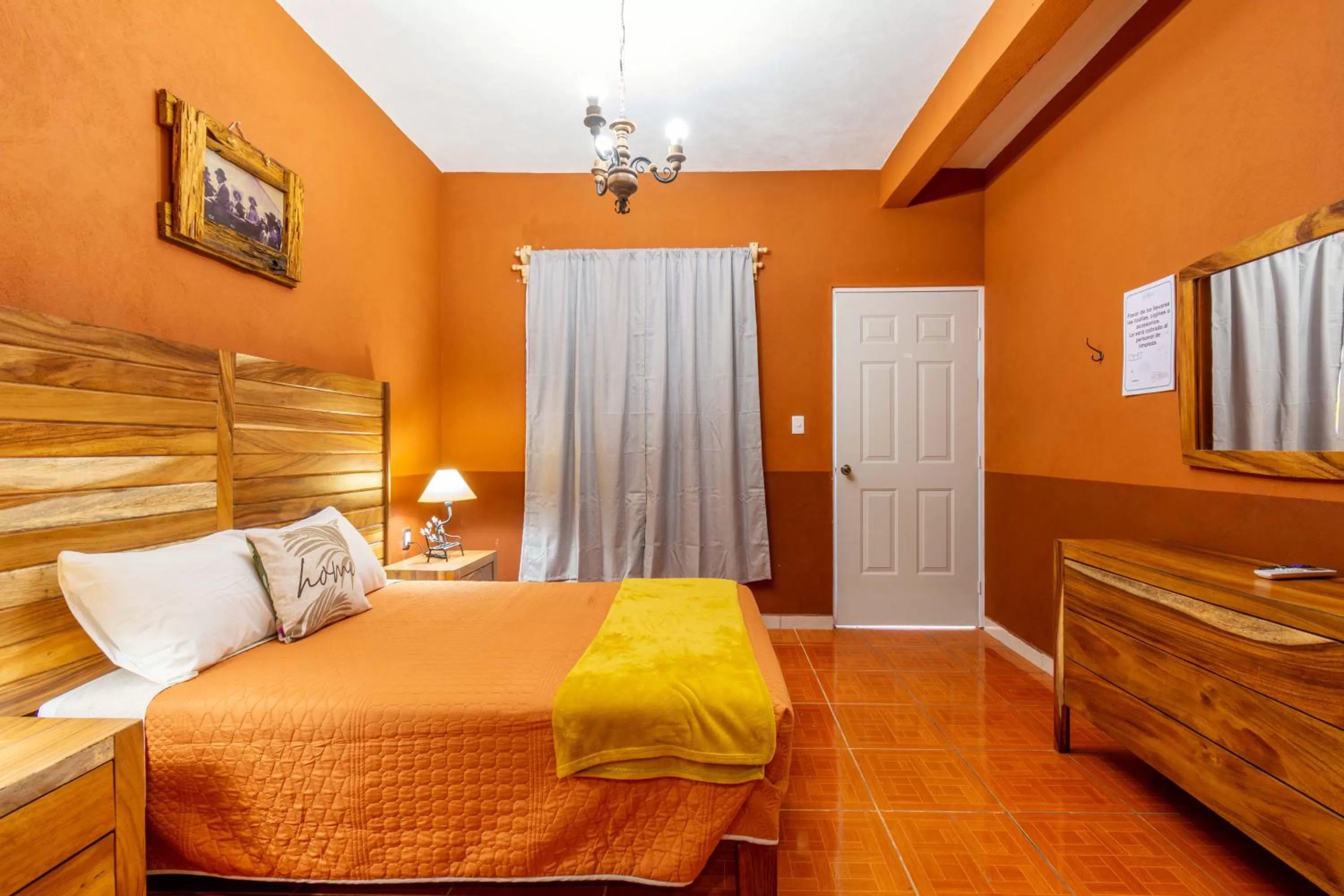 Bed in Hostería Casa Miranda Marquez