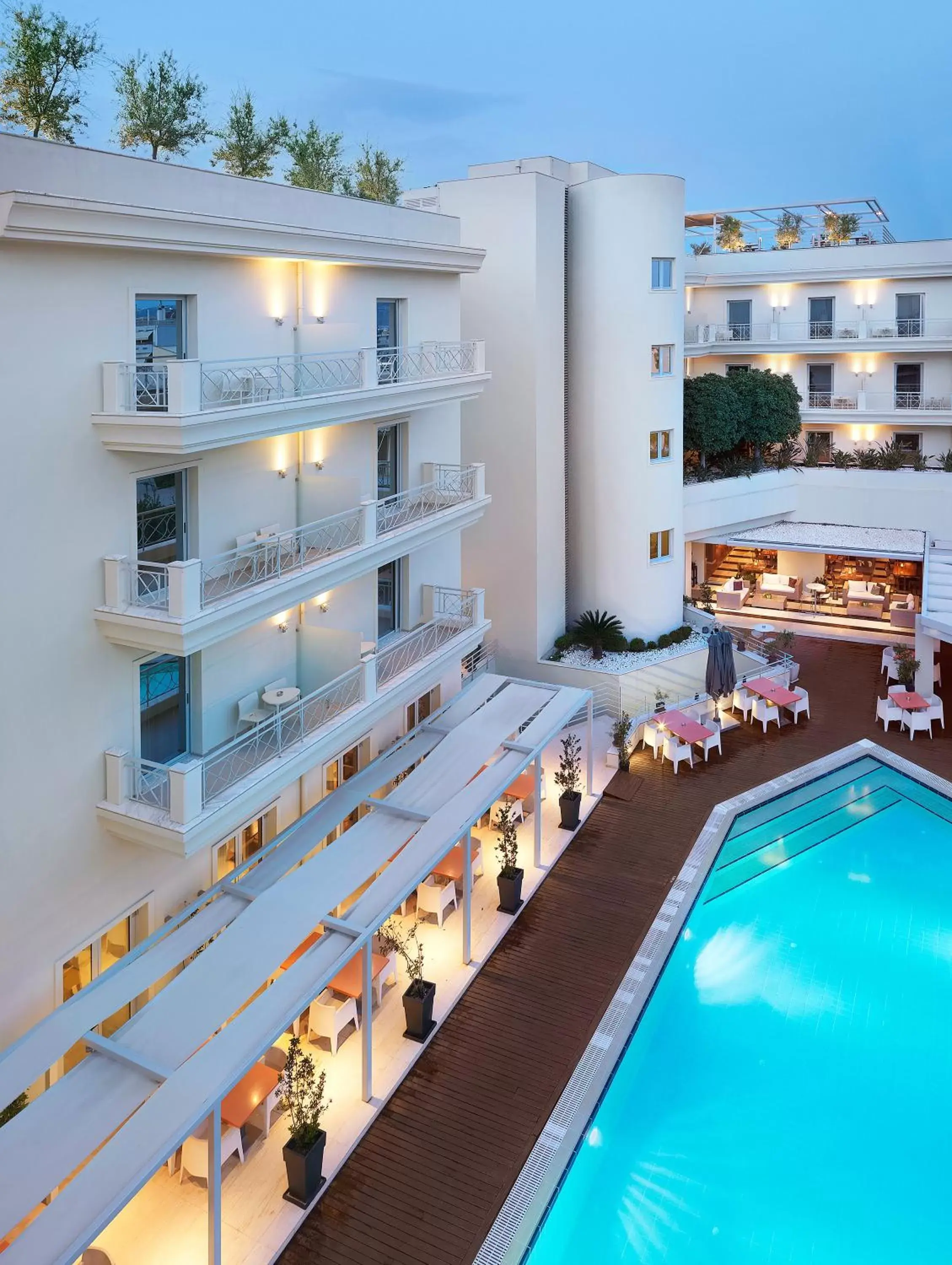 Facade/entrance, Pool View in Elefsina Hotel