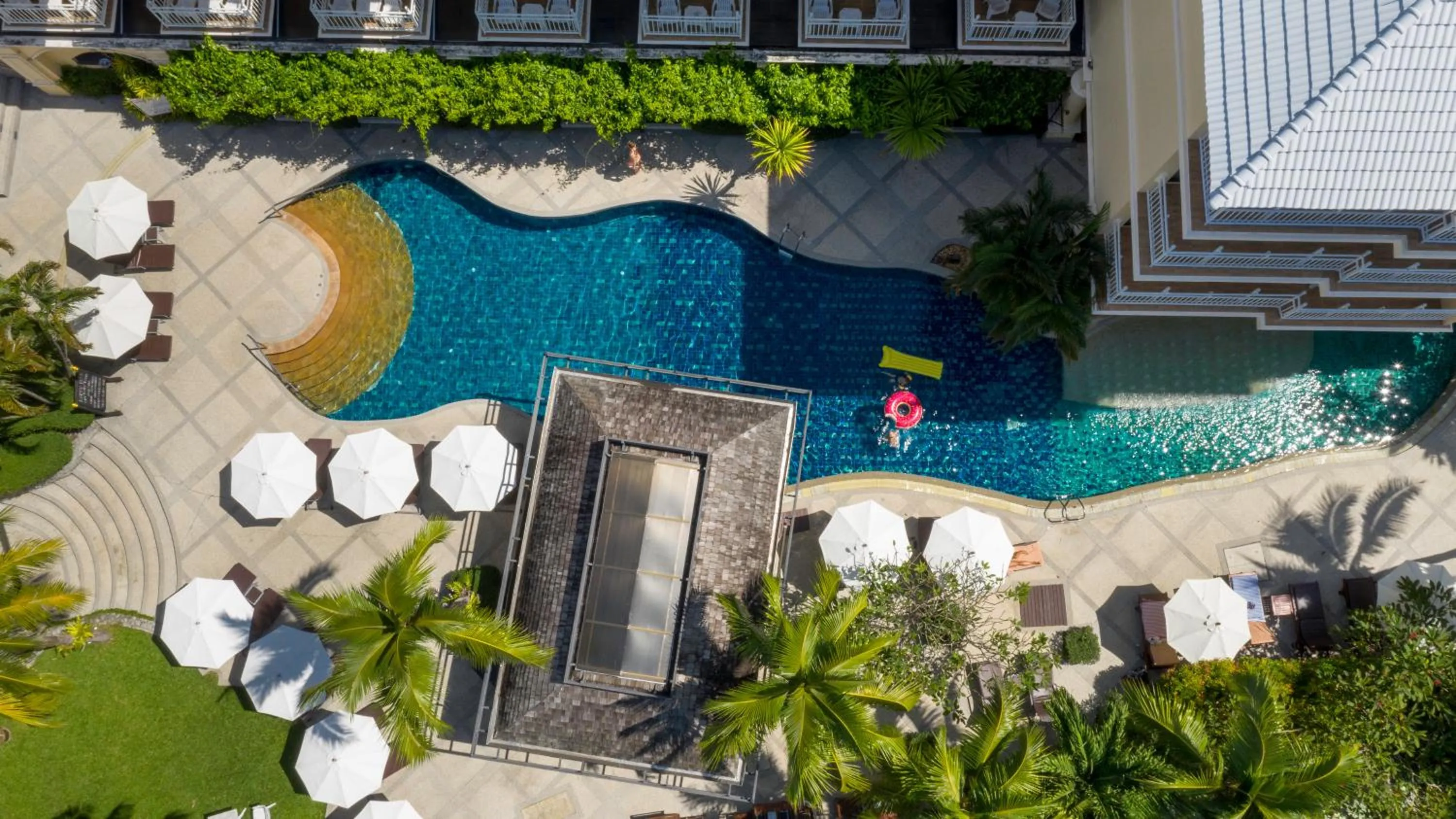 Pool view in The Front Village - SHA Plus