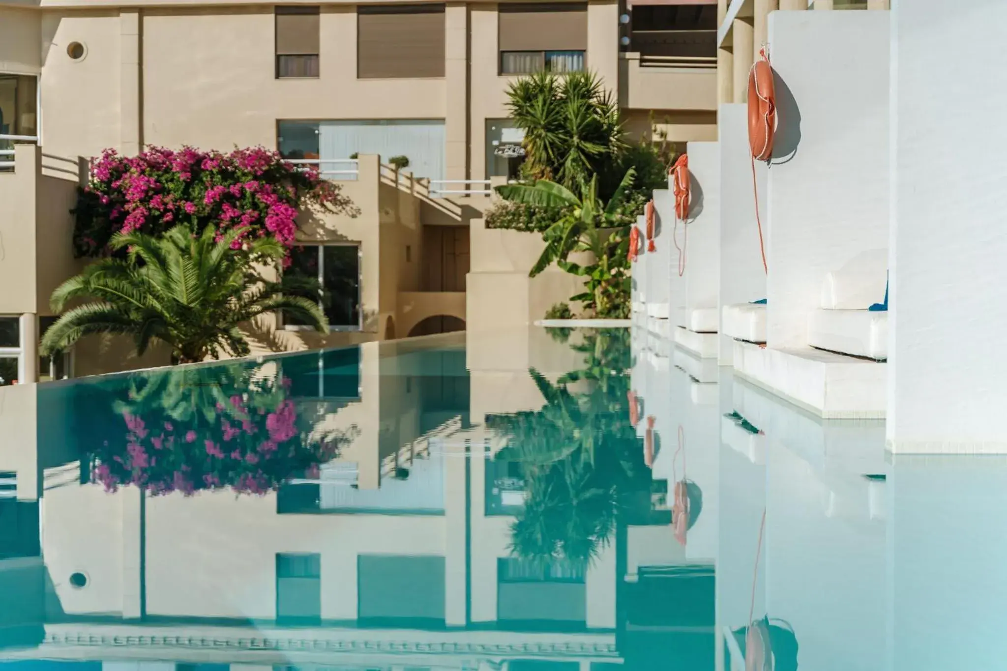 Pool view in Lindos Royal Resort Pool view in Lindos Royal Resort