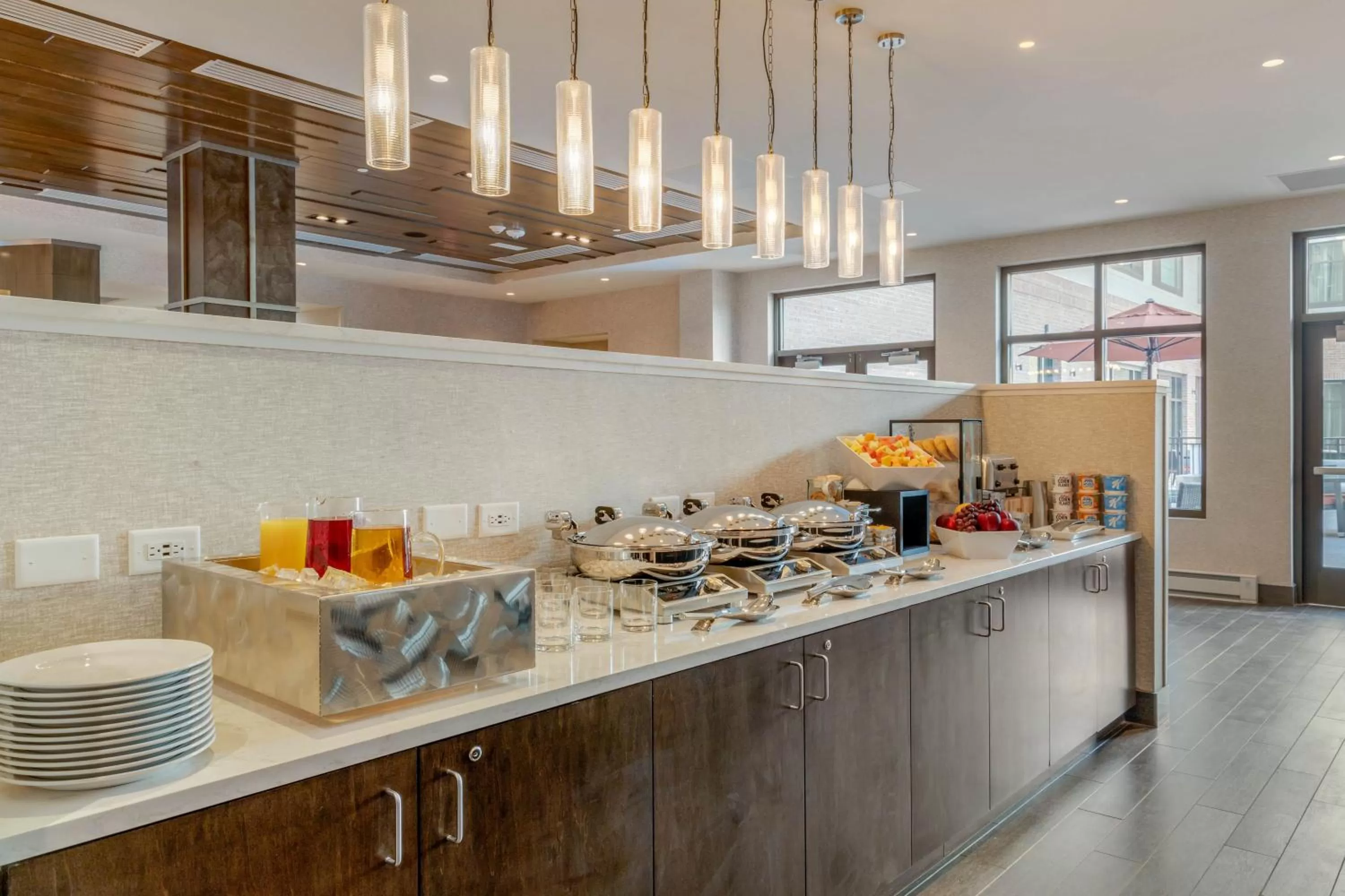 Buffet breakfast in Cambria Hotel Charleston Riverview