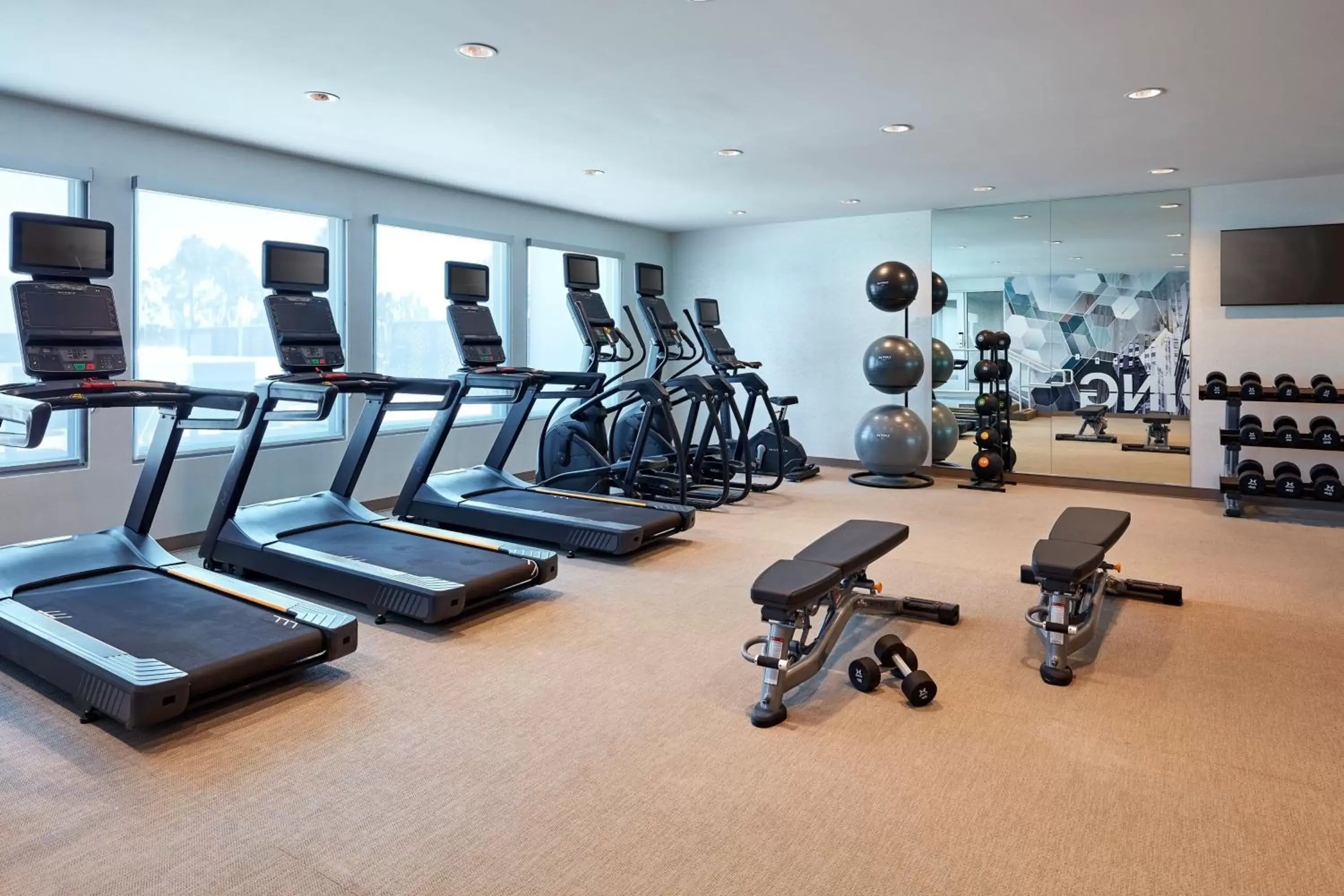 Fitness centre/facilities, Fitness Center/Facilities in SpringHill Suites by Marriott Los Angeles Downey