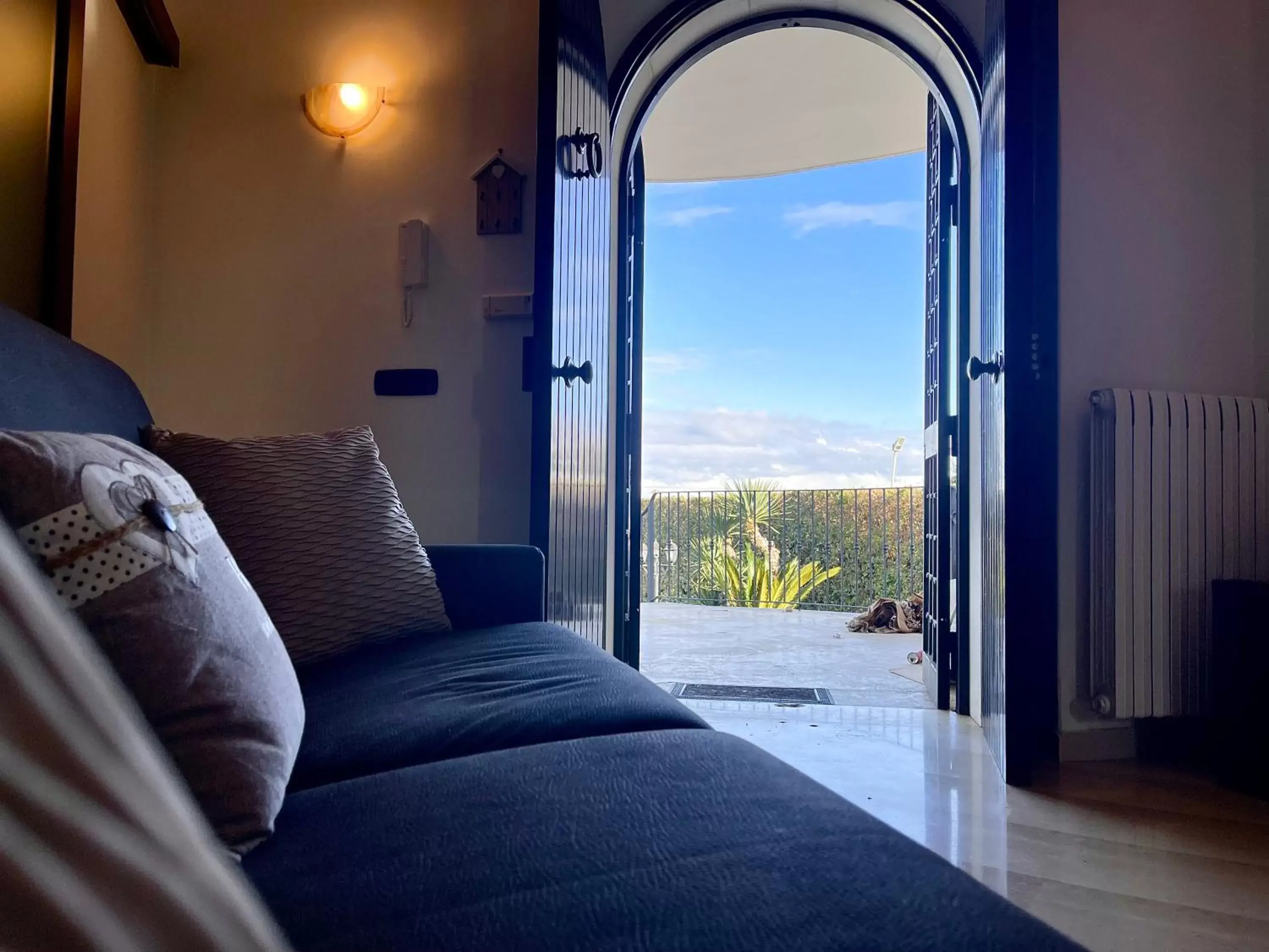 View (from property/room), Bed in Villa Pignatelli