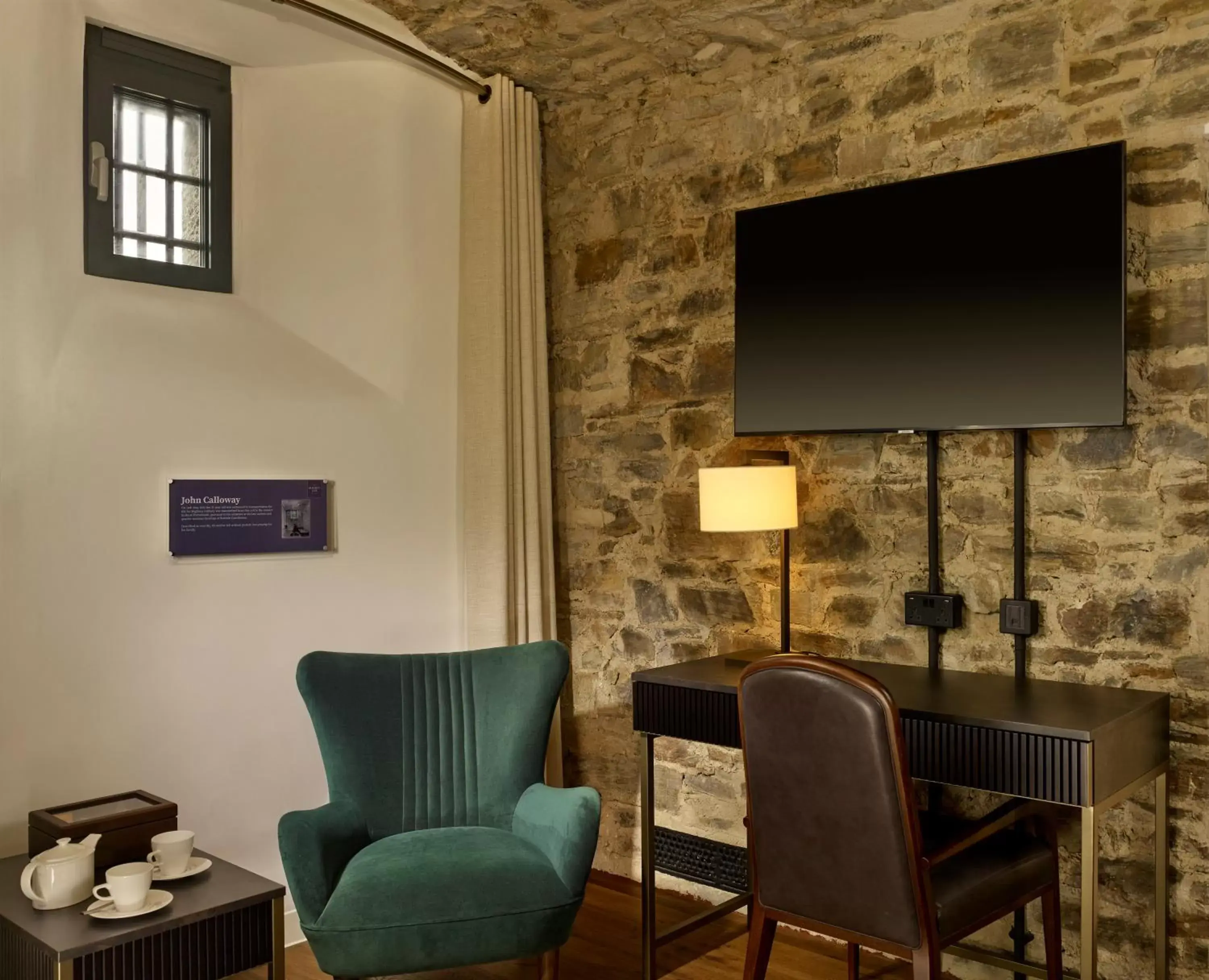 TV and multimedia, Seating Area in Bodmin Jail Hotel