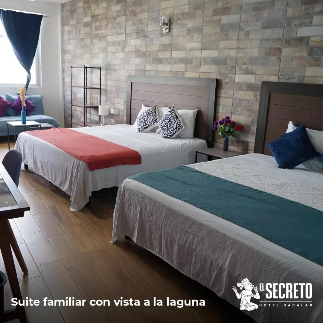 Bed in Hotel Secreto Frente a Laguna Bacalar - Opciones Todo Incluido