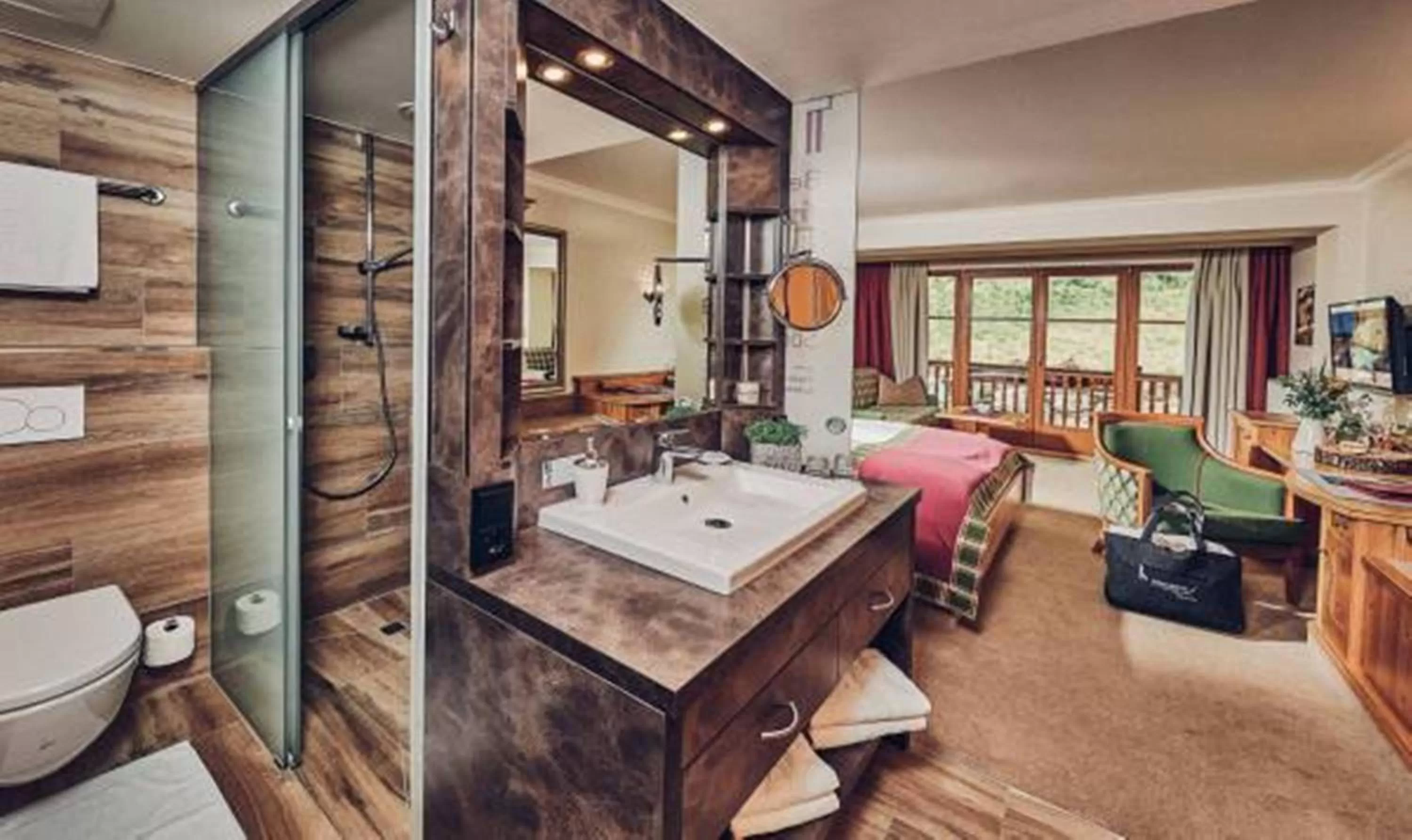 Bathroom in Superior Sport und Familienresort Alpenblick