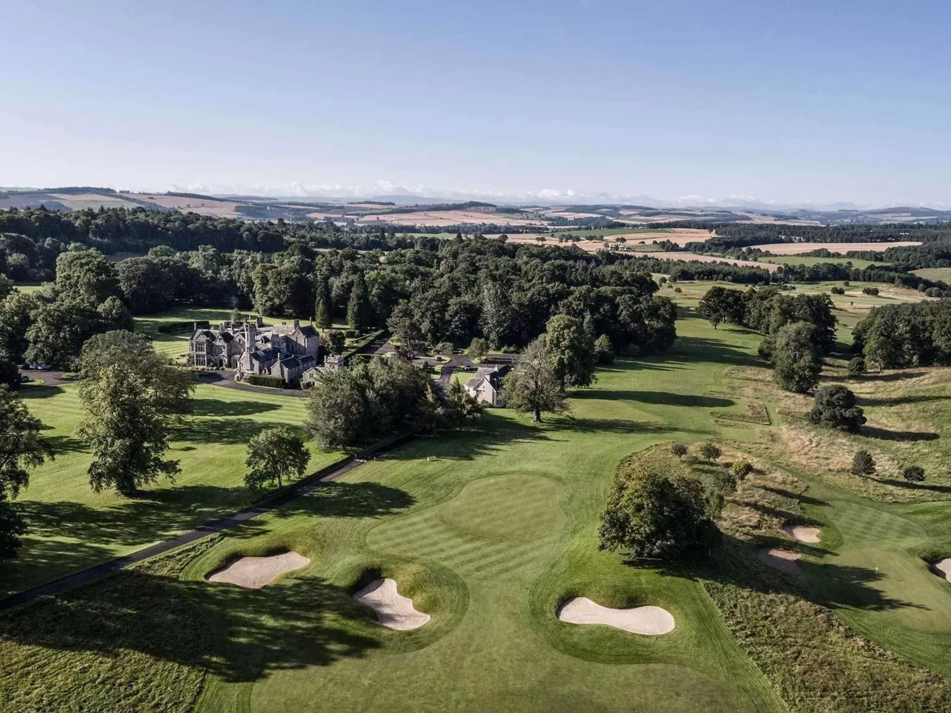 Golfcourse, Bird's-eye View in SCHLOSS Roxburghe, part of Destination by Hyatt