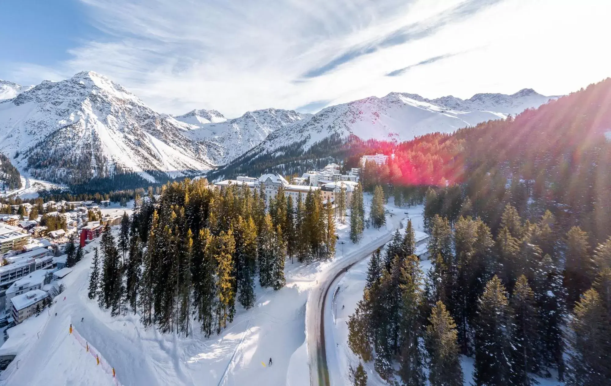 Natural landscape, Winter in Waldhotel Arosa