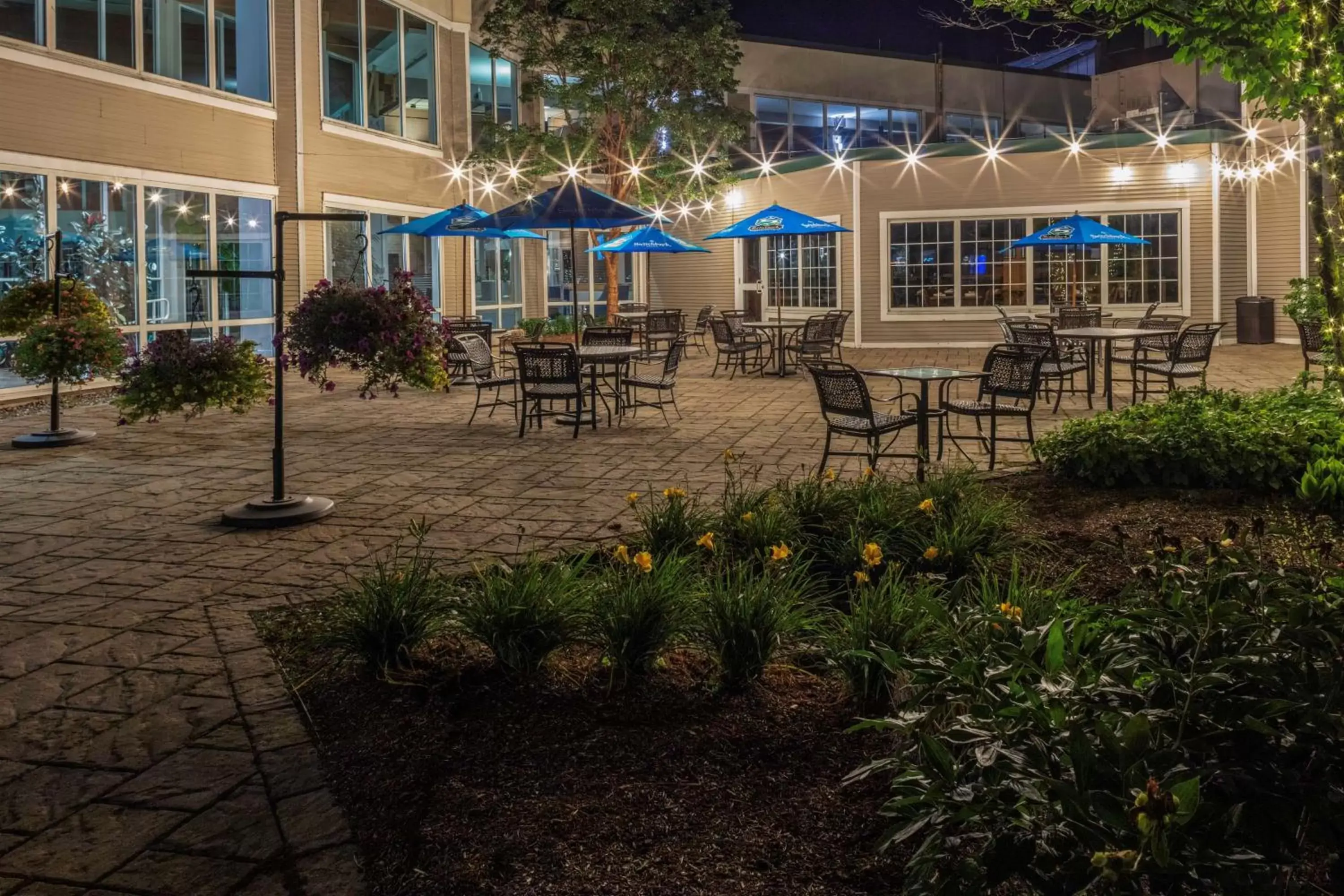 Patio in DoubleTree by Hilton Hotel Burlington Vermont