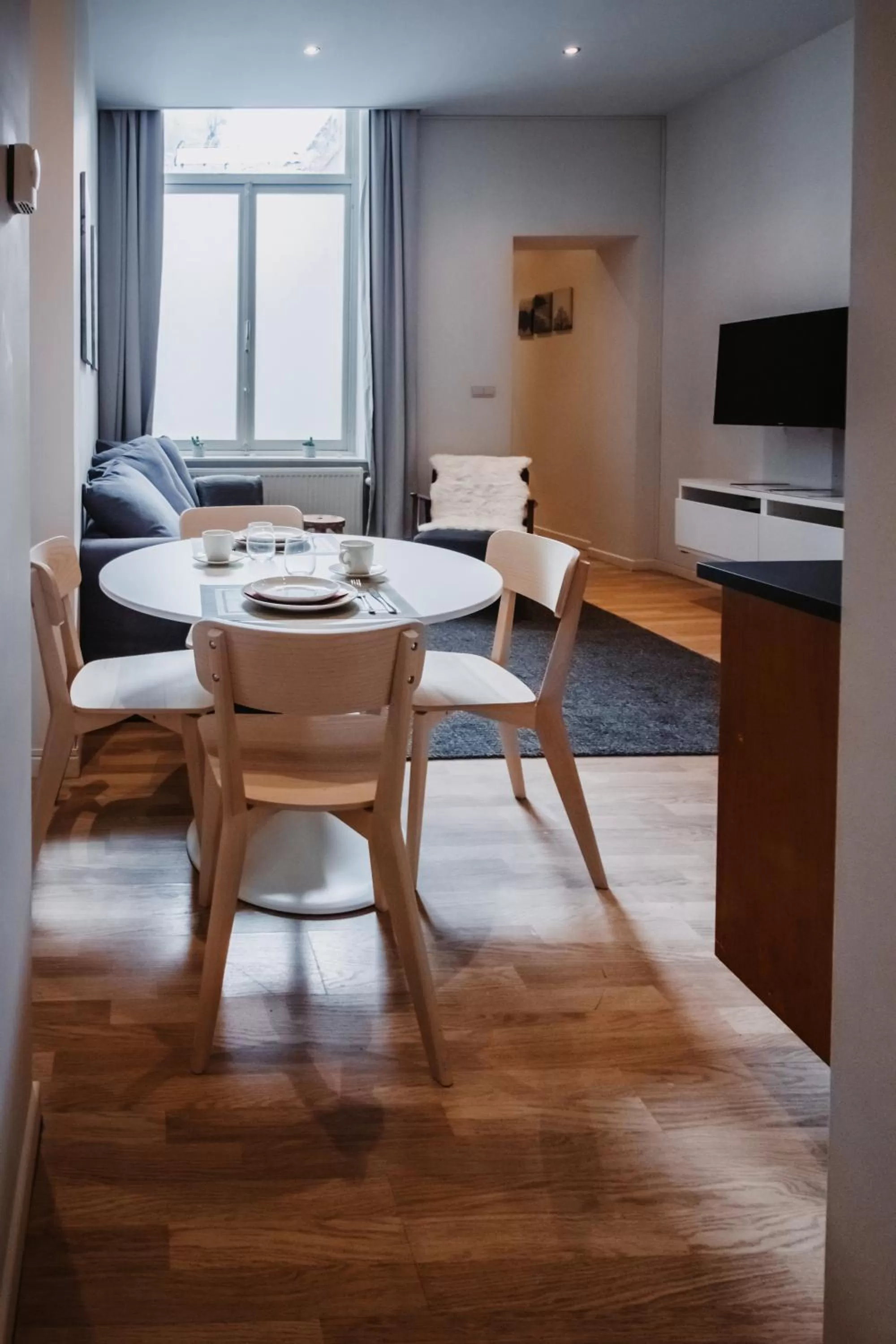 Dining area in Central and Cozy in Brussels