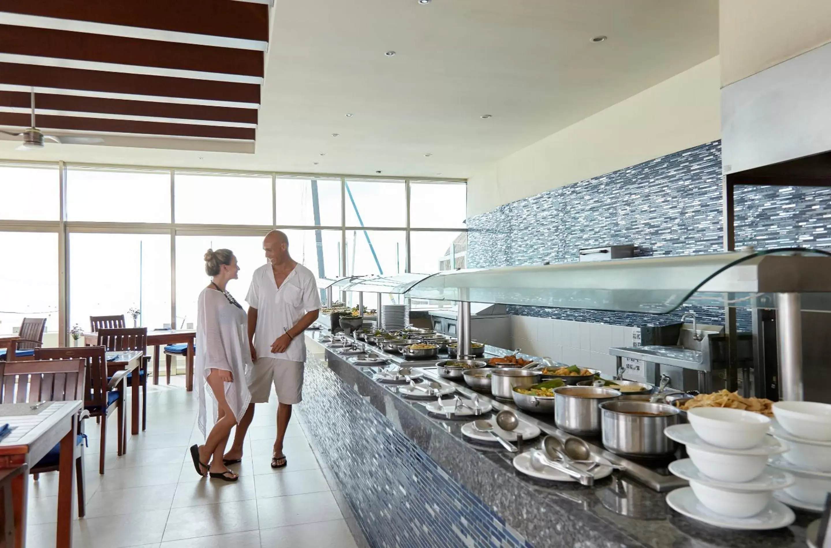 Buffet breakfast in Desire Riviera Maya Resort