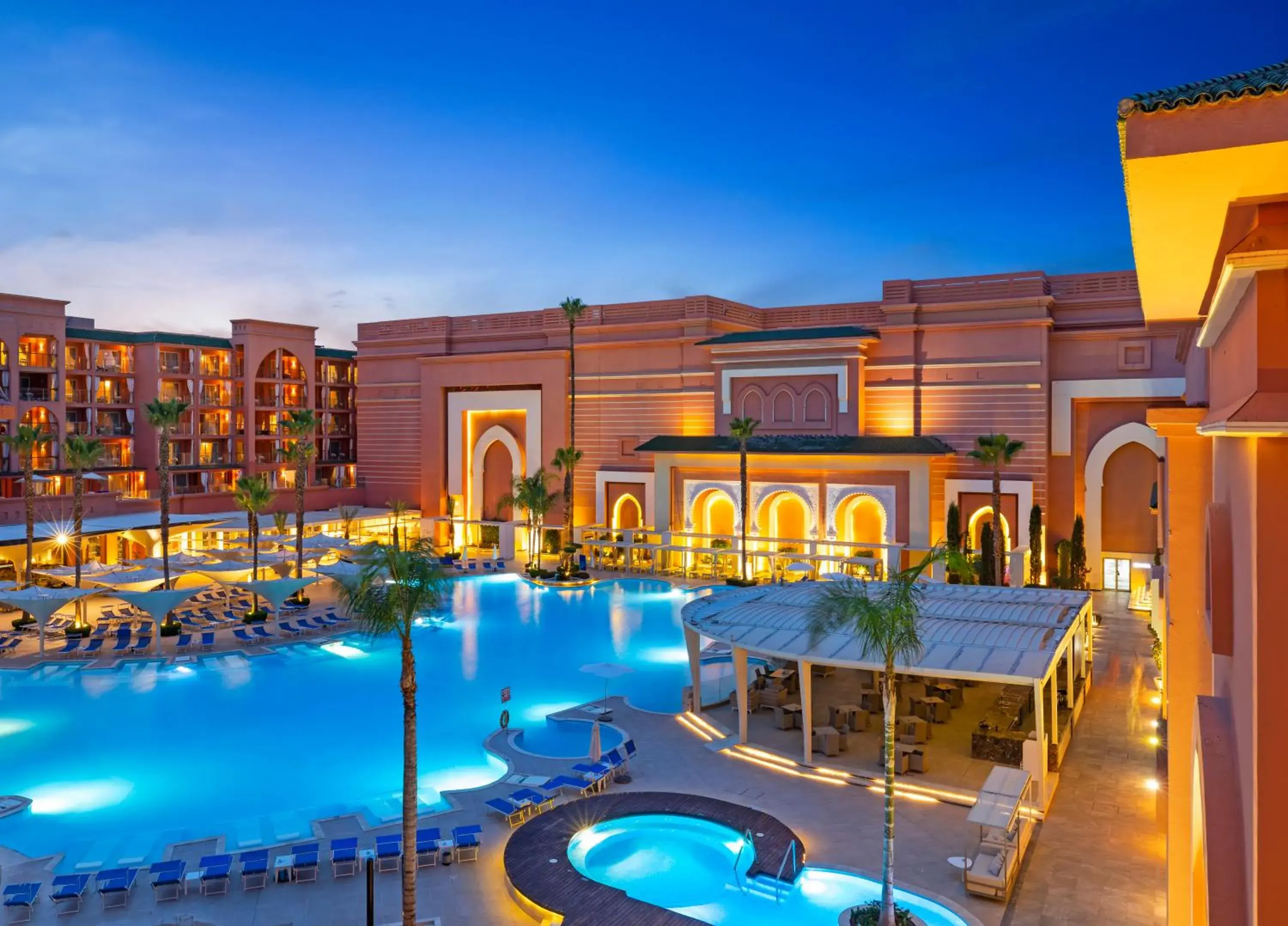 Night, Pool View in Savoy Le Grand Hotel Marrakech