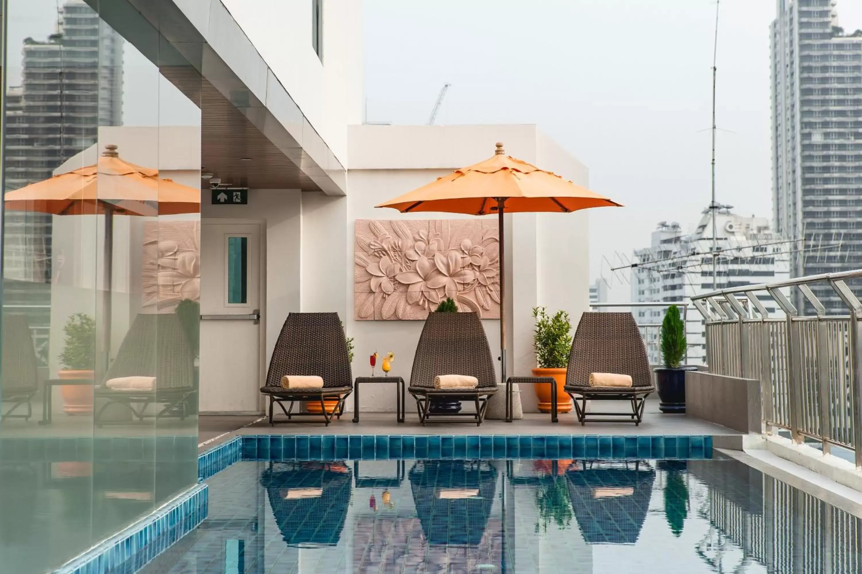 Swimming Pool in Adelphi Suites Bangkok - SHA Extra Plus