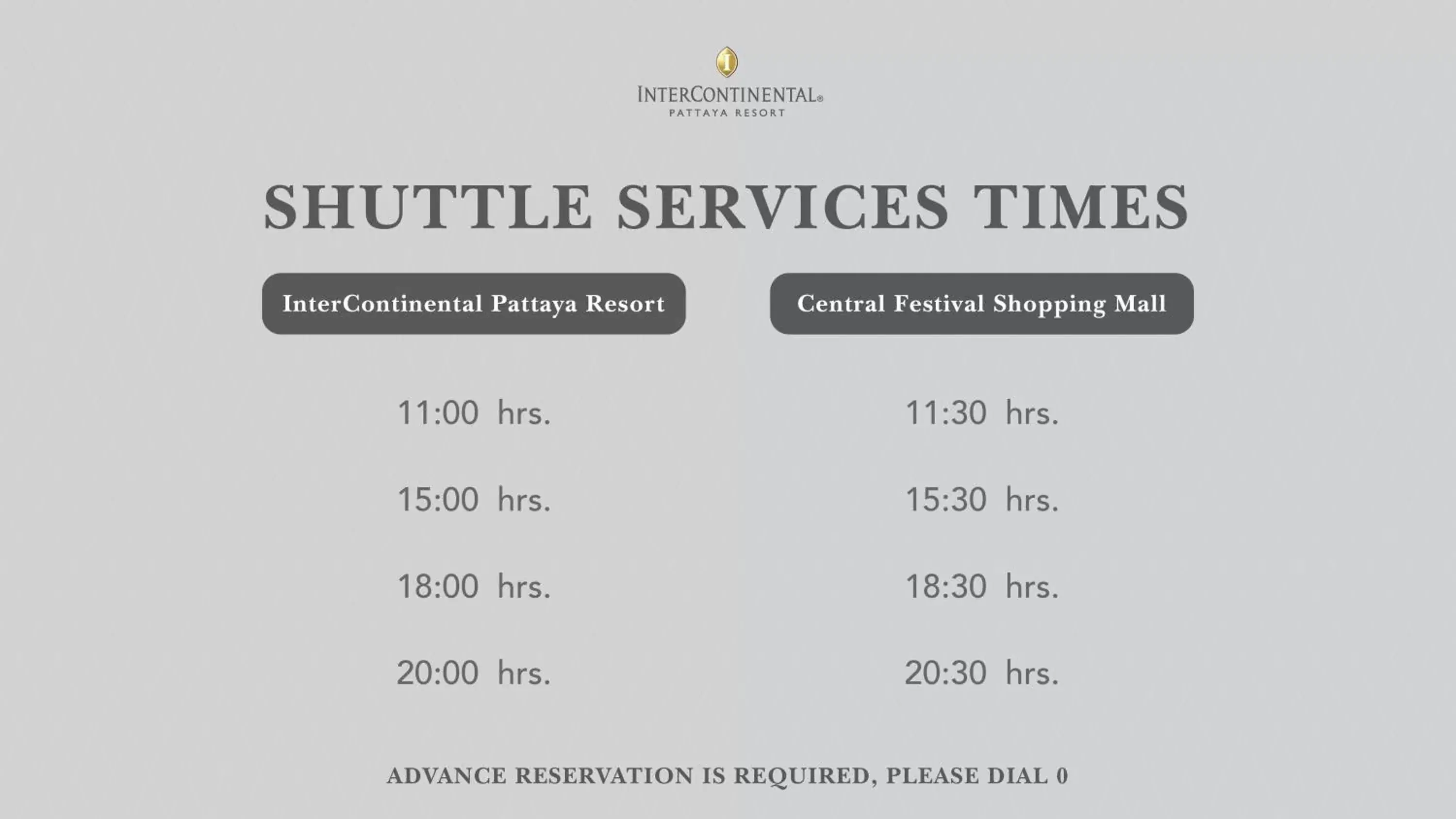 shuttle in InterContinental Pattaya Resort, an IHG Hotel