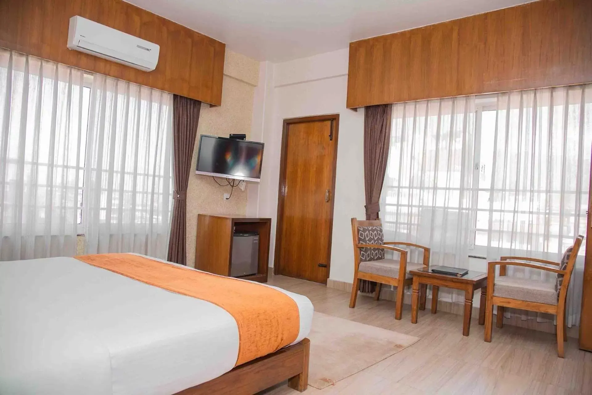 Bedroom, TV/Entertainment Center in Mount View Pokhara