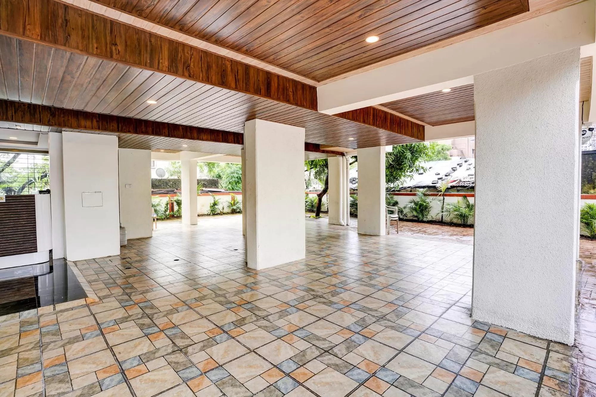 Parking in FabHotel Crystal Homes - nr Rajaram Bhiku stadium