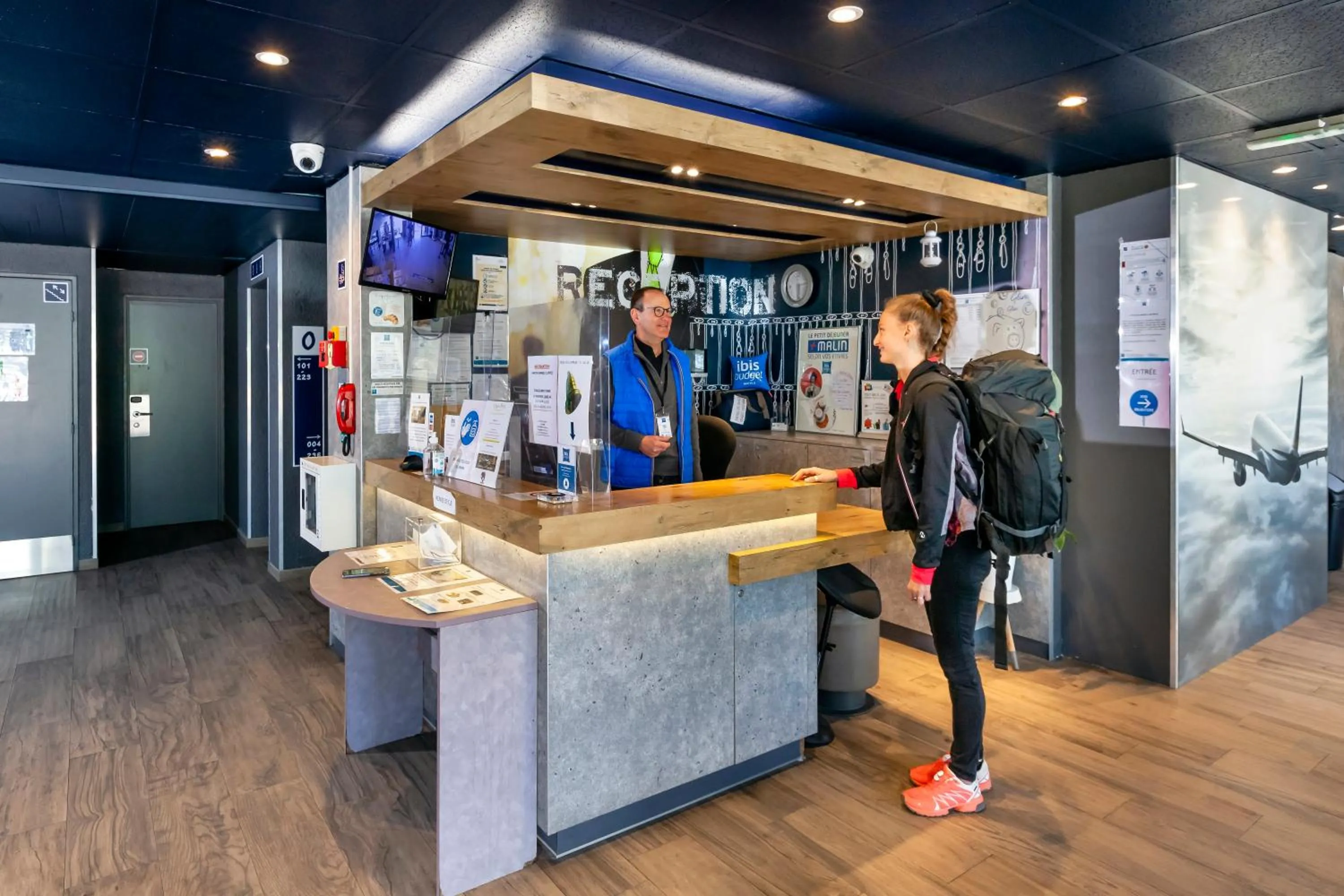Lobby or reception in ibis budget Antony Massy rénové 2024