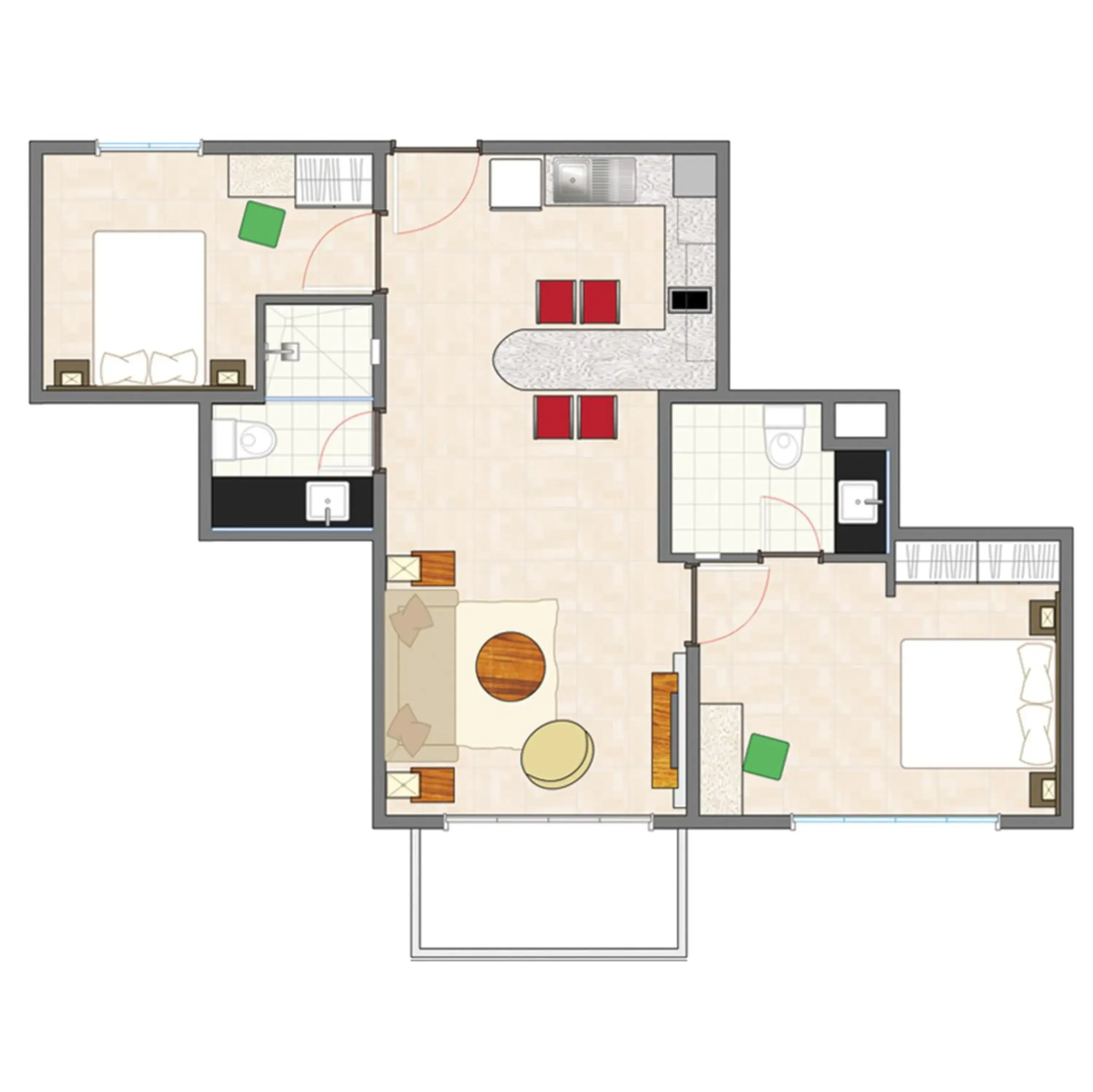 Floor Plan in Azalea Hotels & Residences Baguio