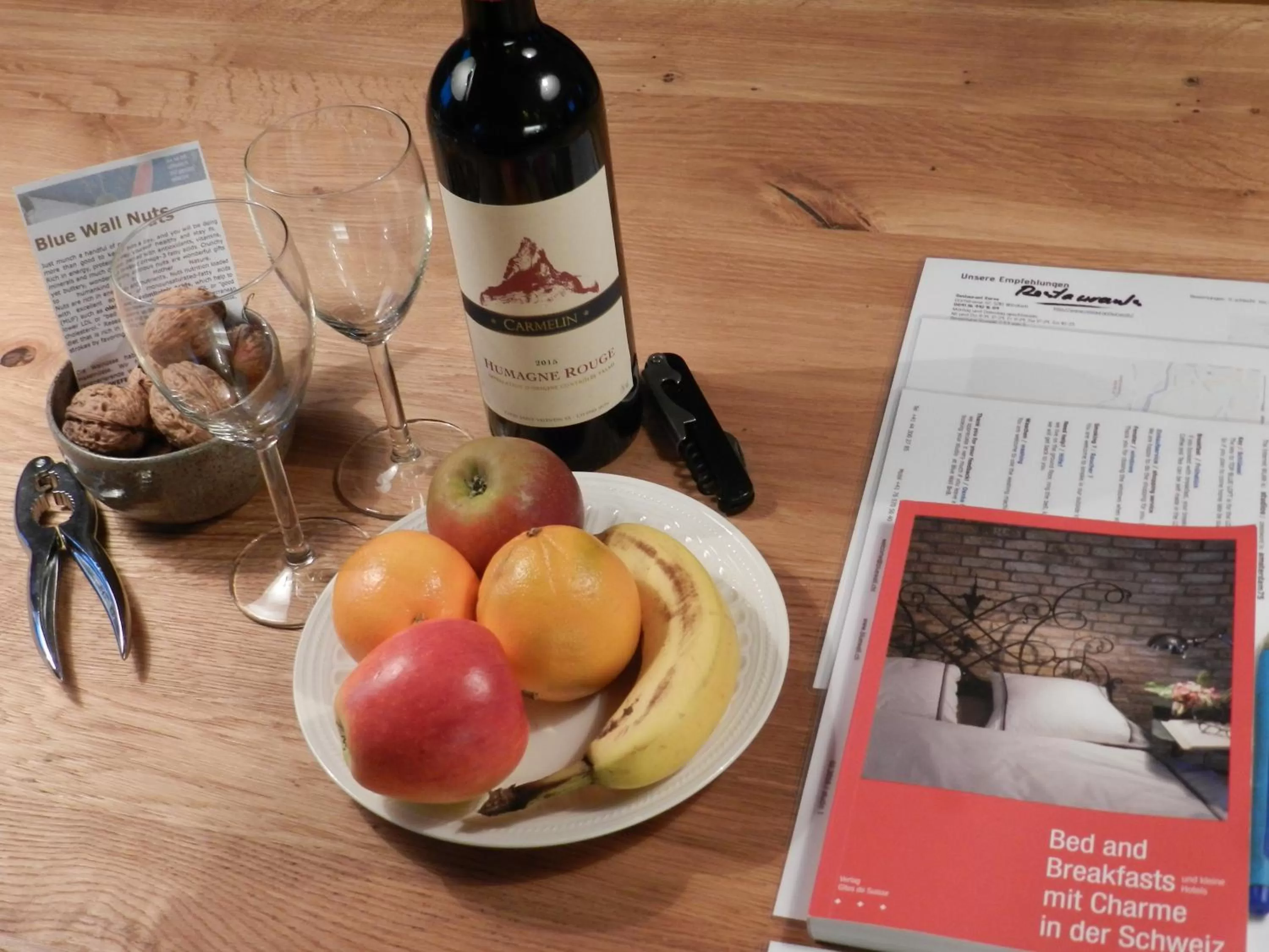 Decorative detail in Blue Wall BnB