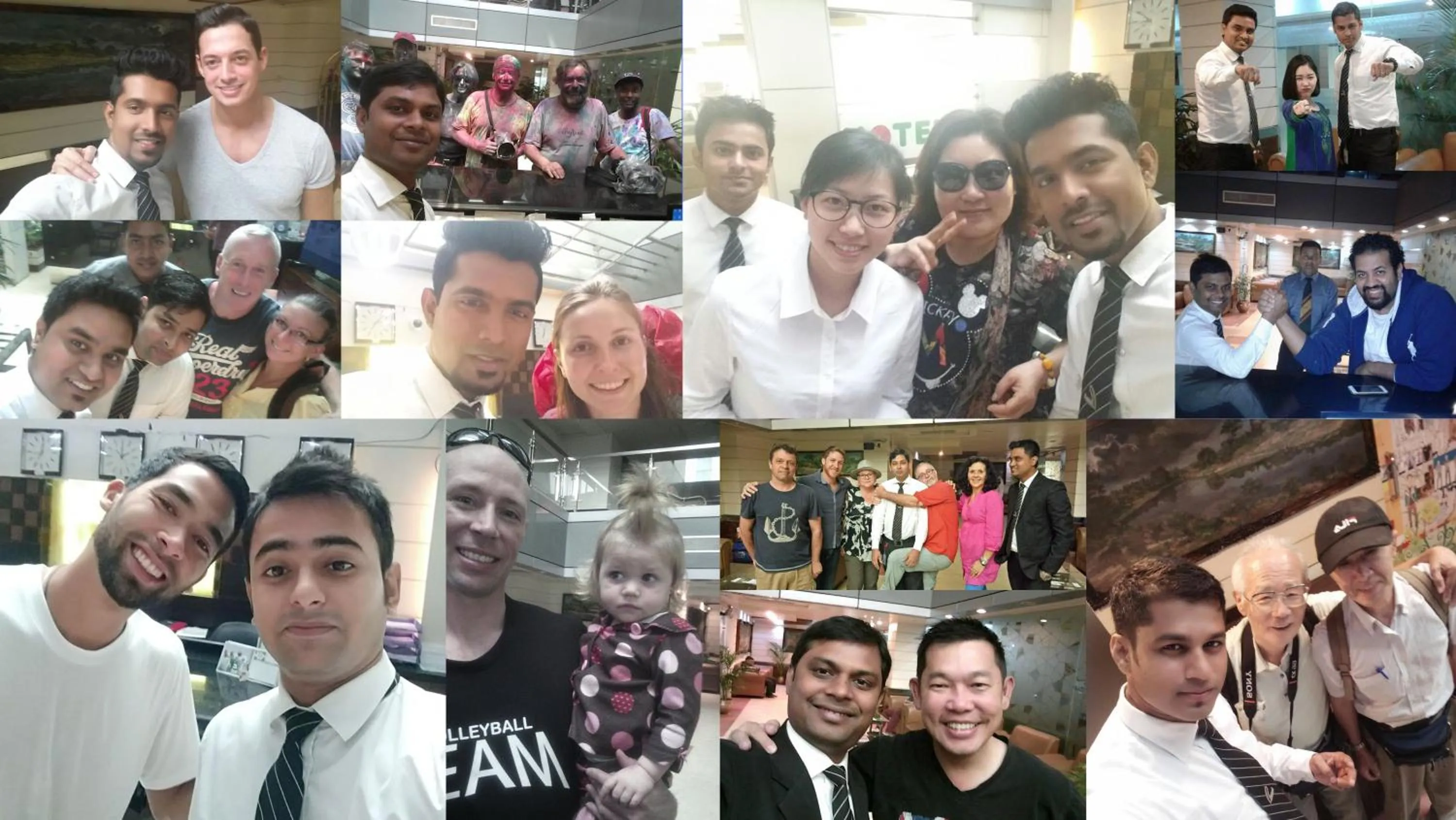 group of guests in Hotel 71