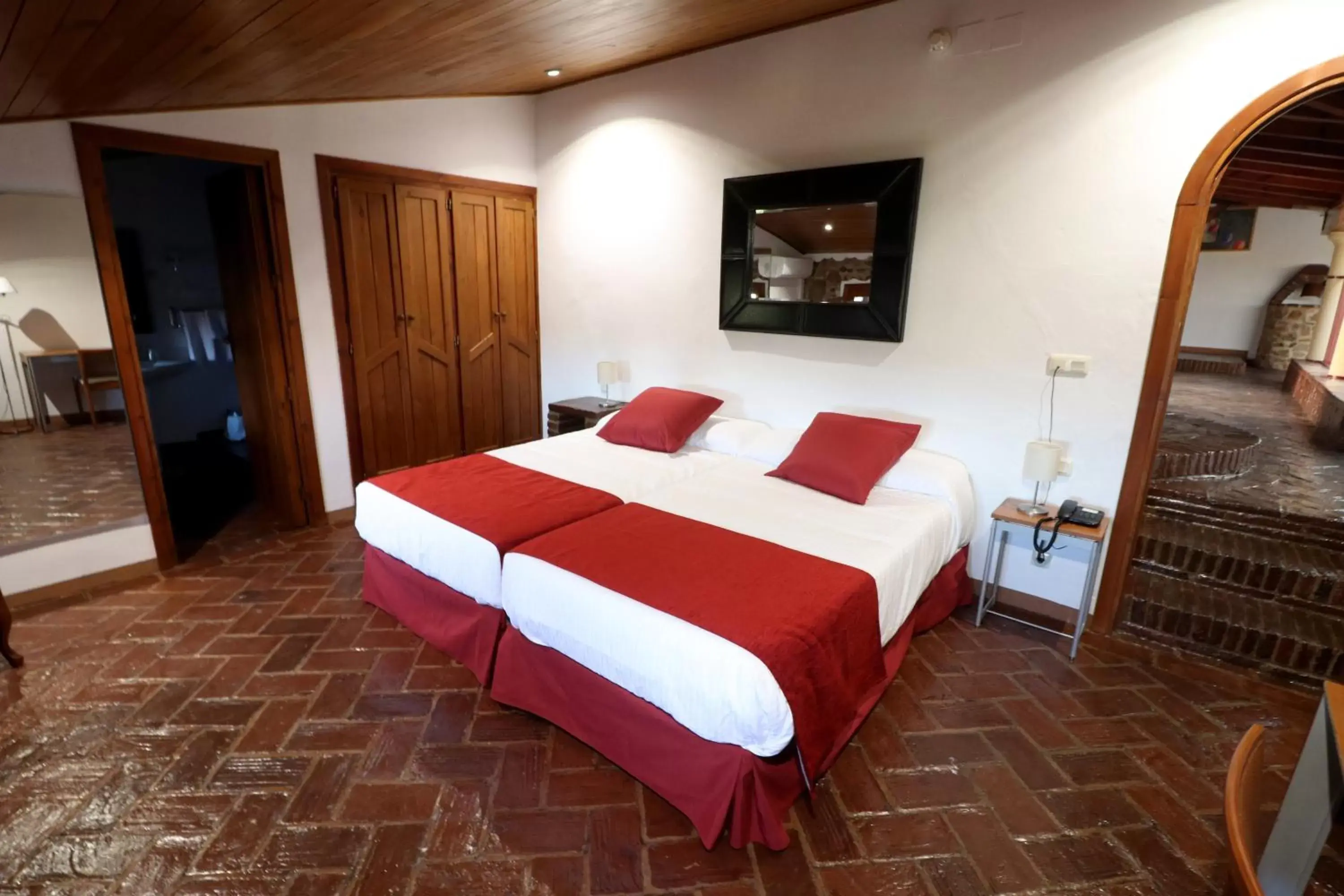 Photo of the whole room, Bed in Hotel Monasterio de Rocamador